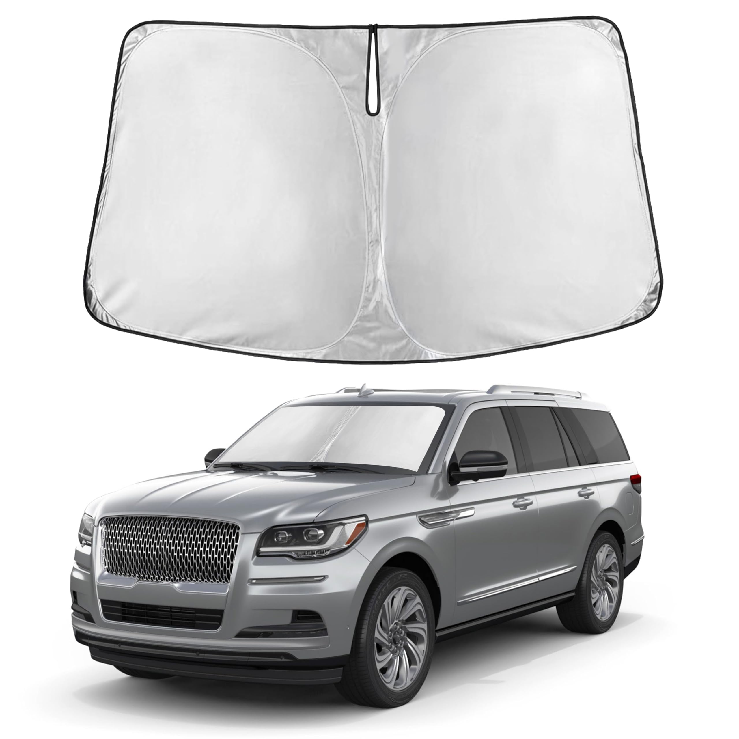 Front Windshield Sun Shade & Car Window Sun Visor
