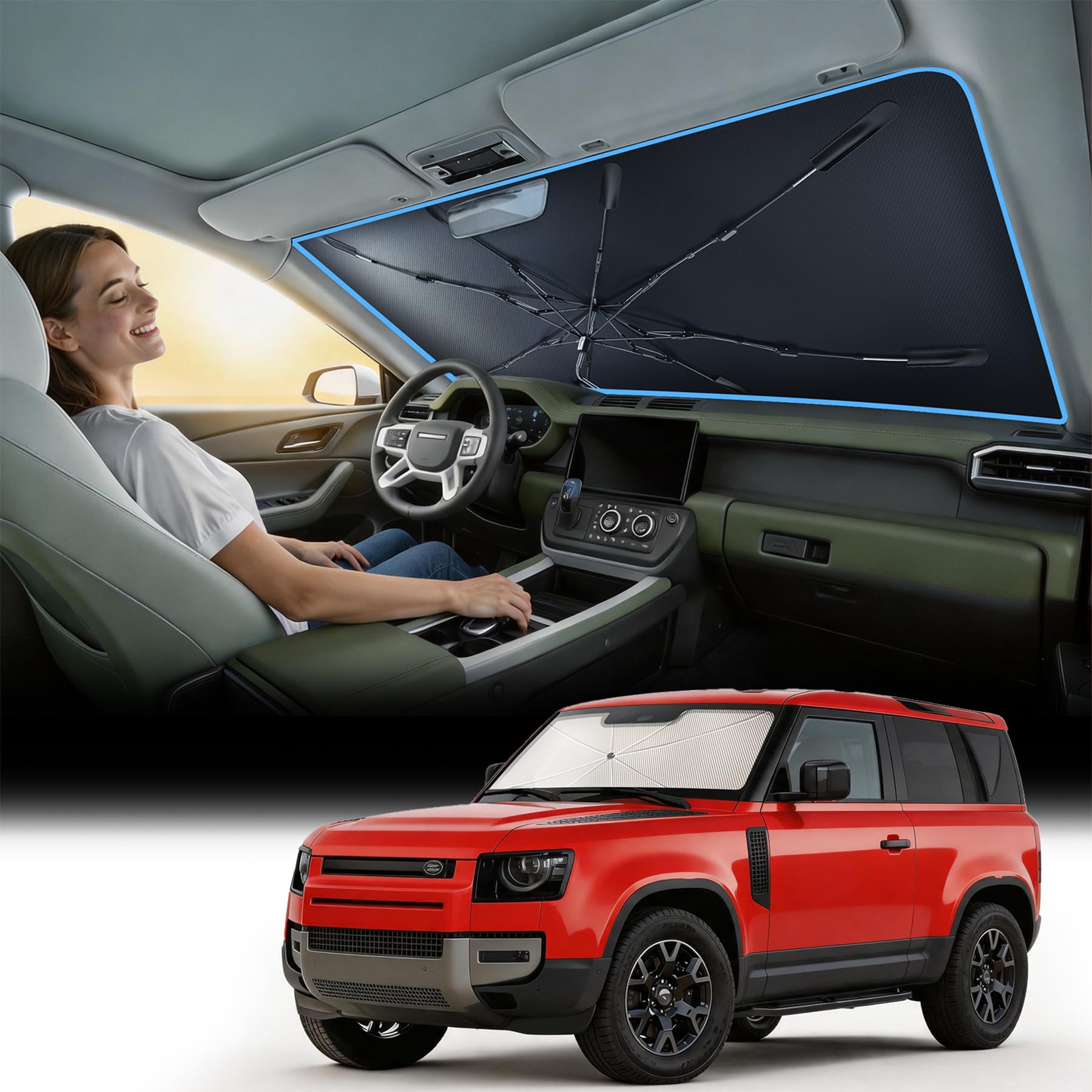 Foldable Windshield Sun Shade Umbrella for Cars