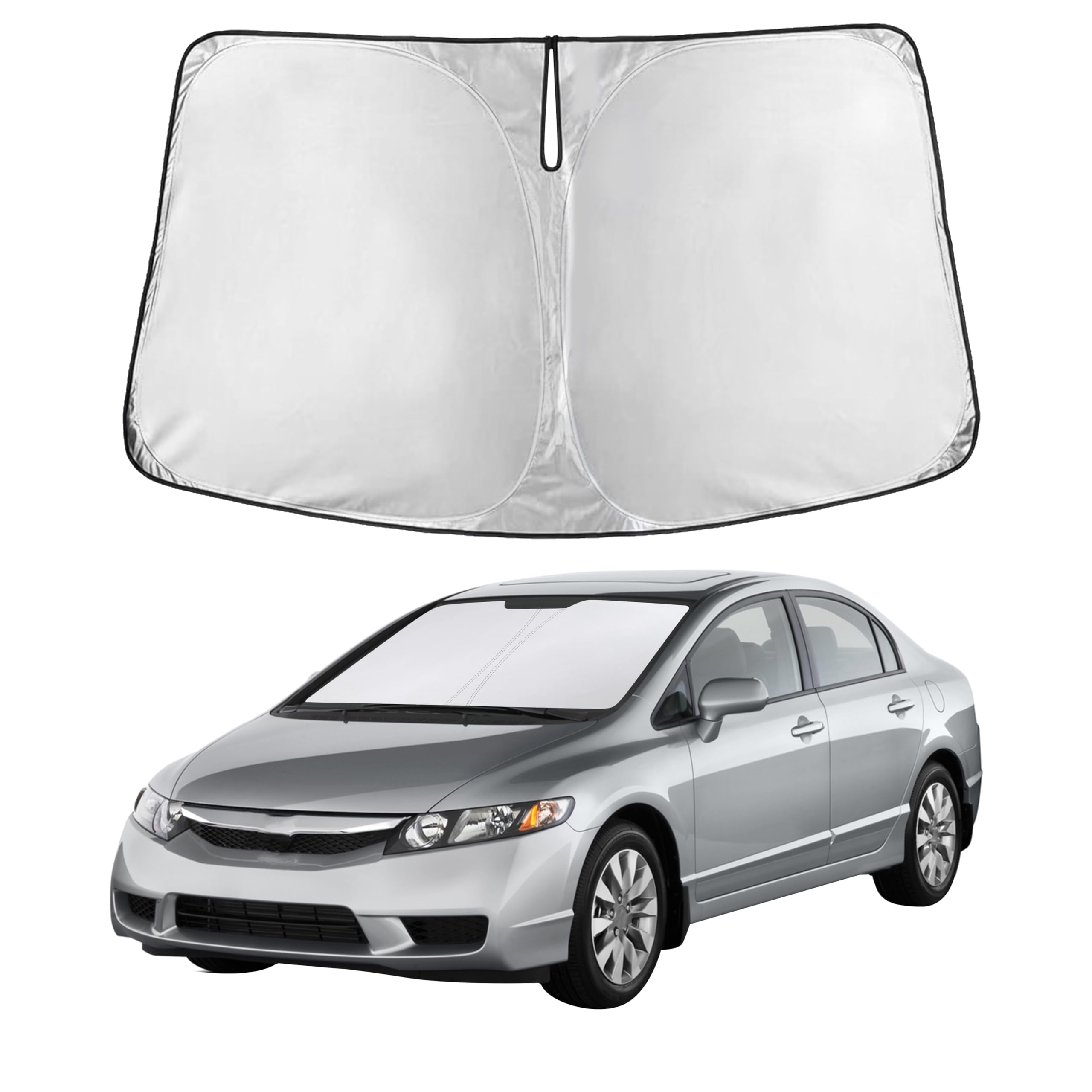 Front Windshield Sun Shade & Car Window Sun Visor