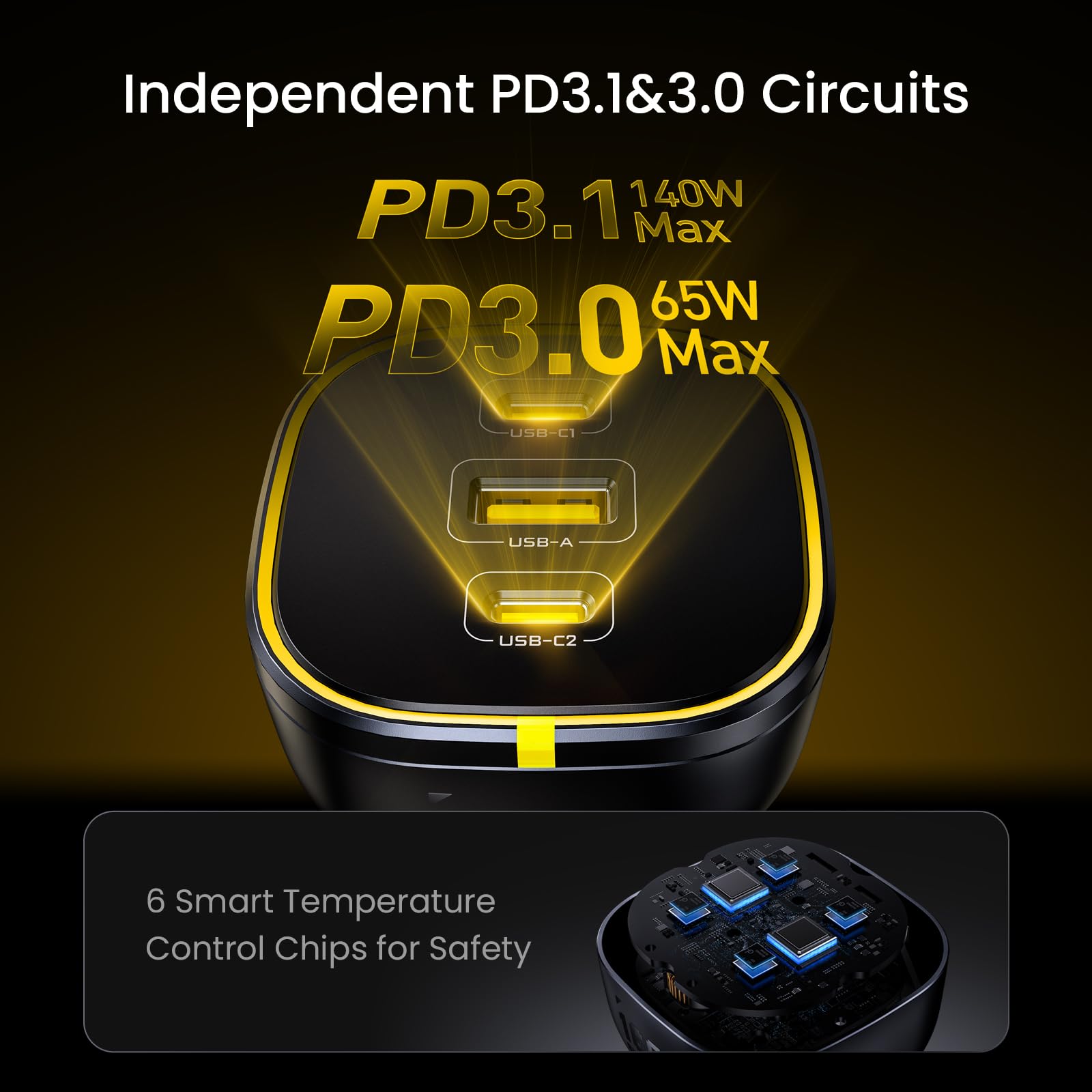 165W USB-C Laptop Car Charger & 40000mAh Power Bank