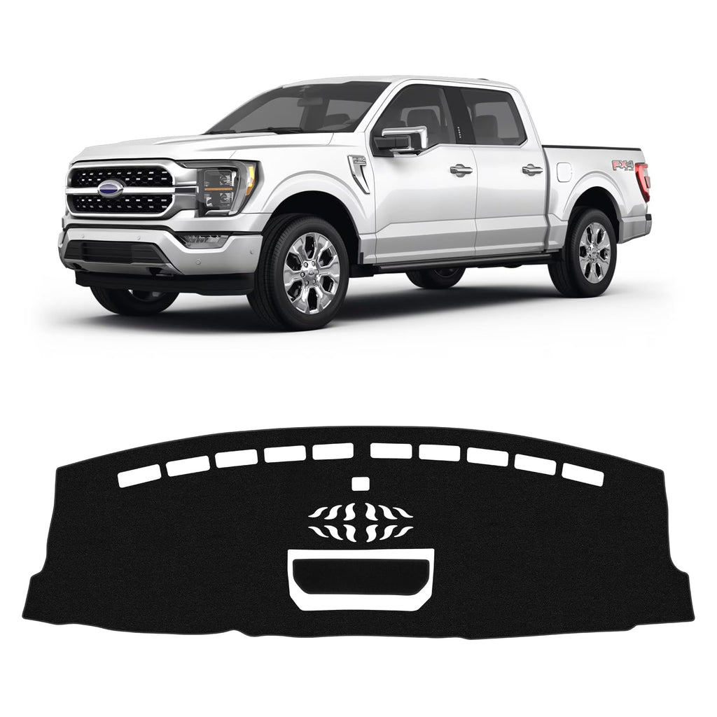Gray & Black Non-Slip Dashboard Cover for Left-Hand Drive