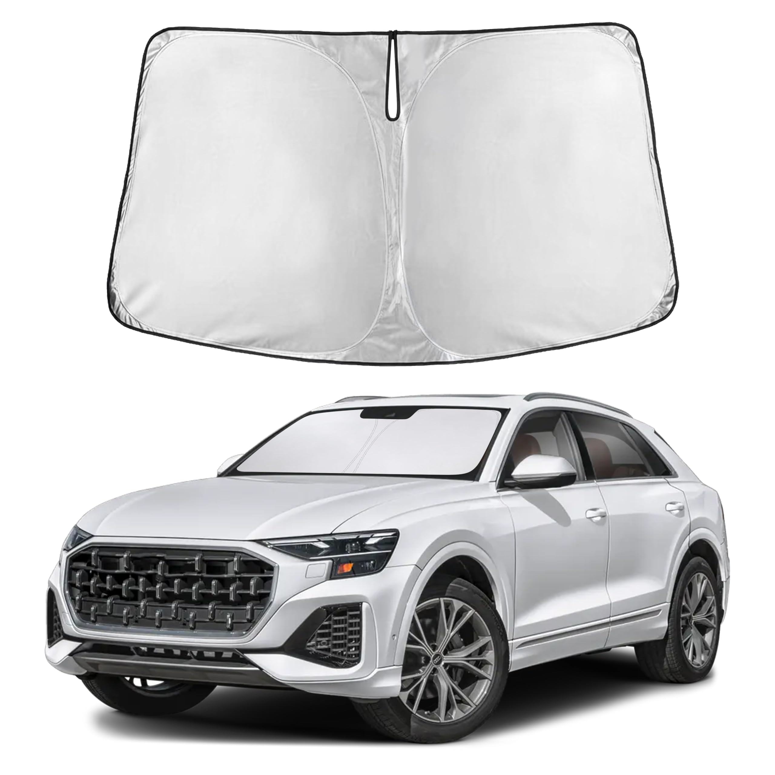 Front Windshield Sun Shade & Car Window Sun Visor