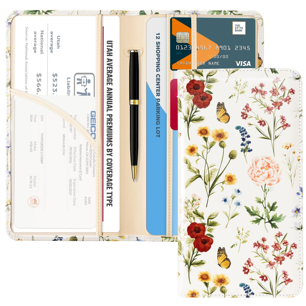 Car Registration & Insurance Holder for Glove Box Storage