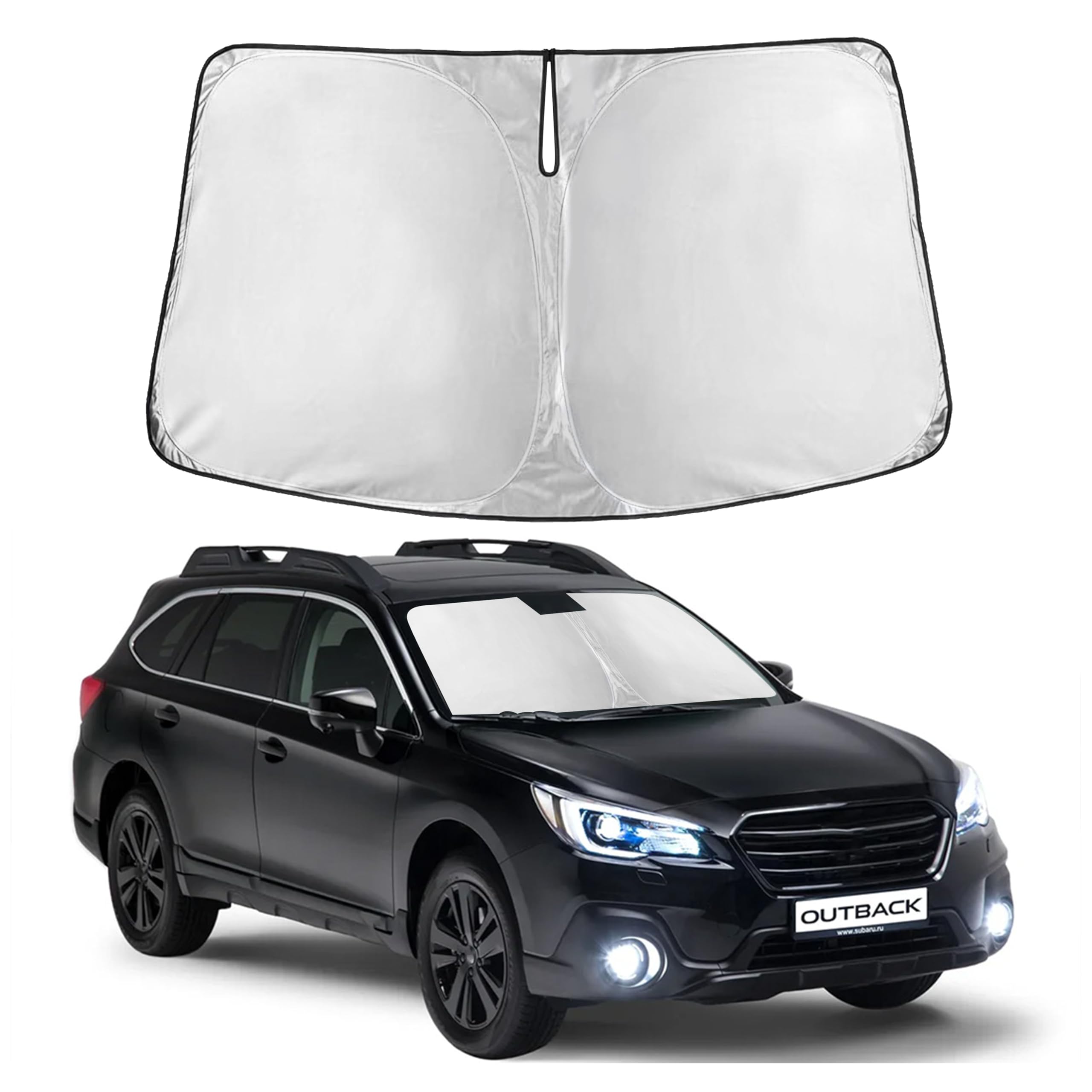 Front Windshield Sun Shade & Car Window Sun Visor