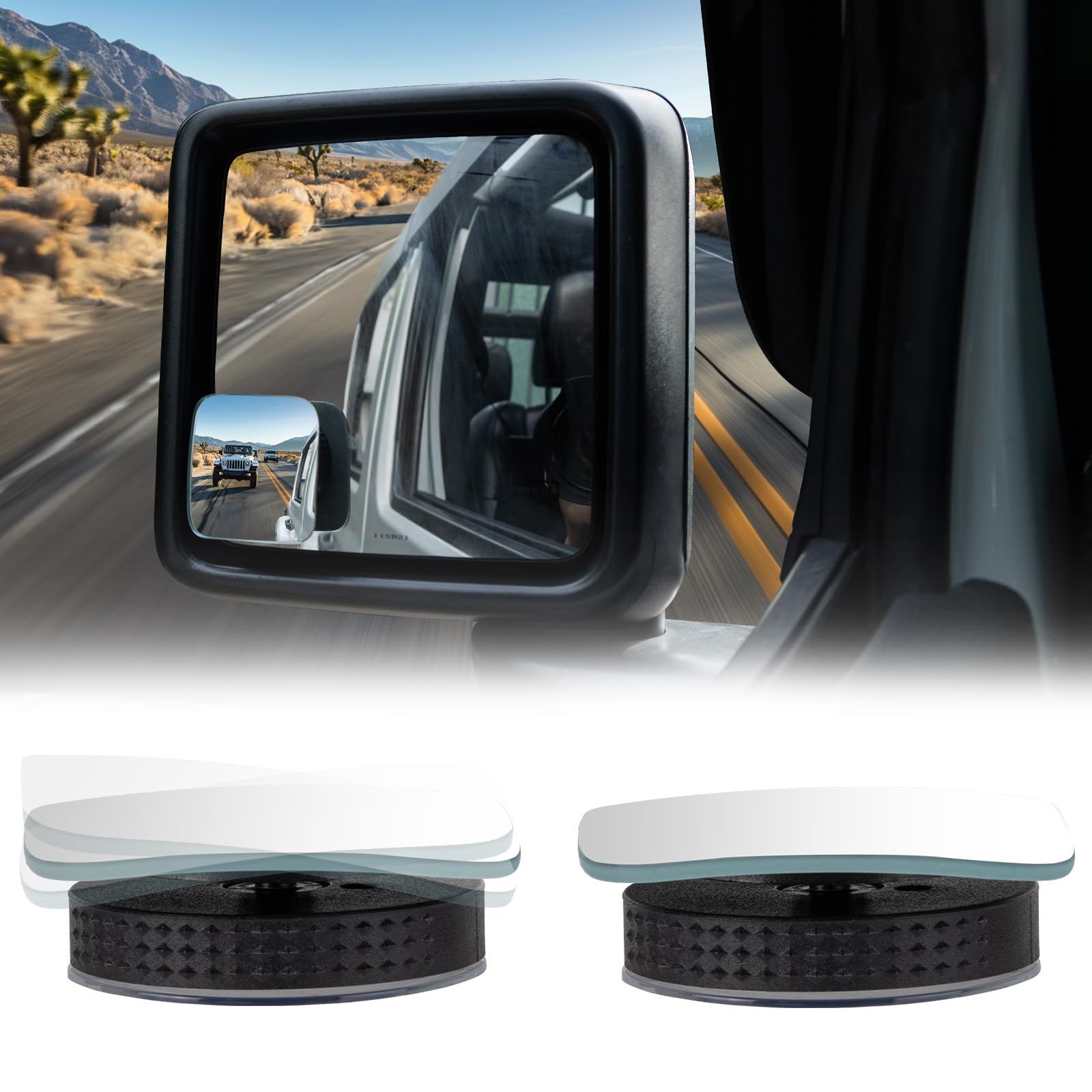 Adjustable Blind Spot Mirror for Cars, SUVs & Trucks