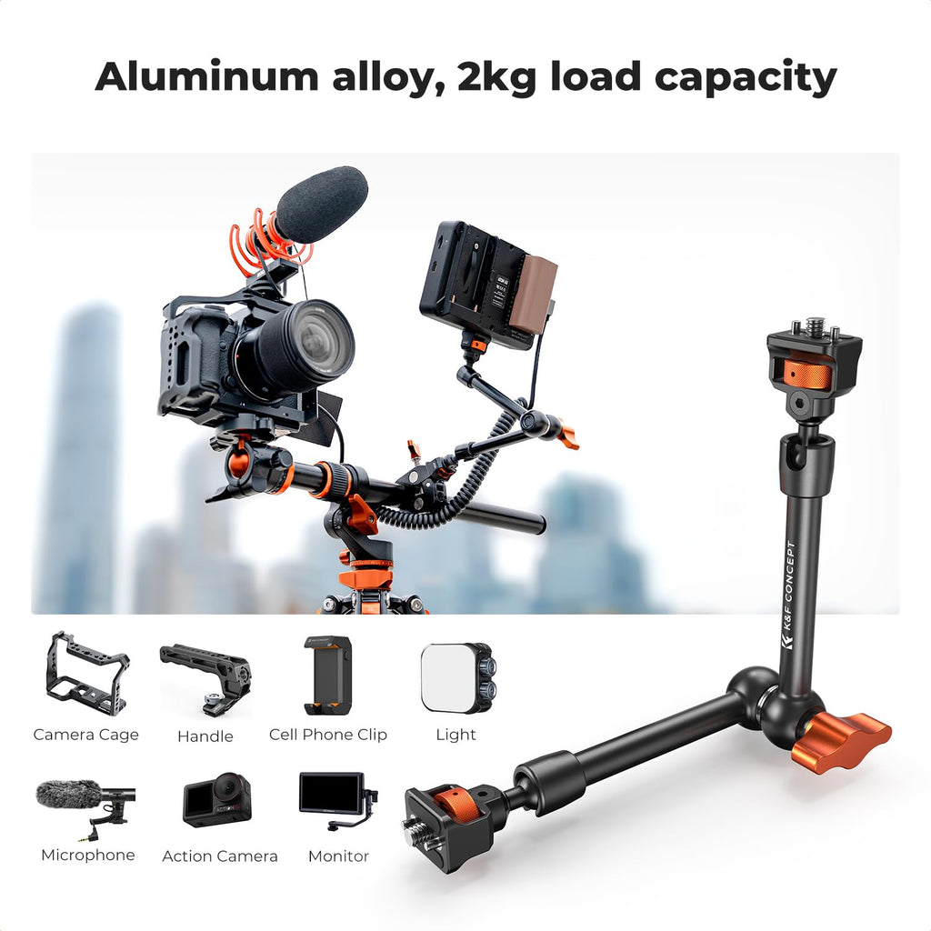 11-Inch 360° Articulating Magic Arm Camera Mount Adapter