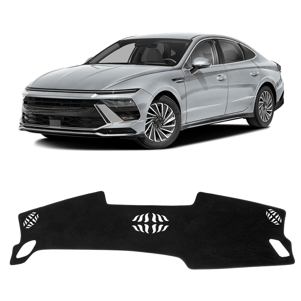 Gray & Black Non-Slip Dashboard Cover for Left-Hand Drive