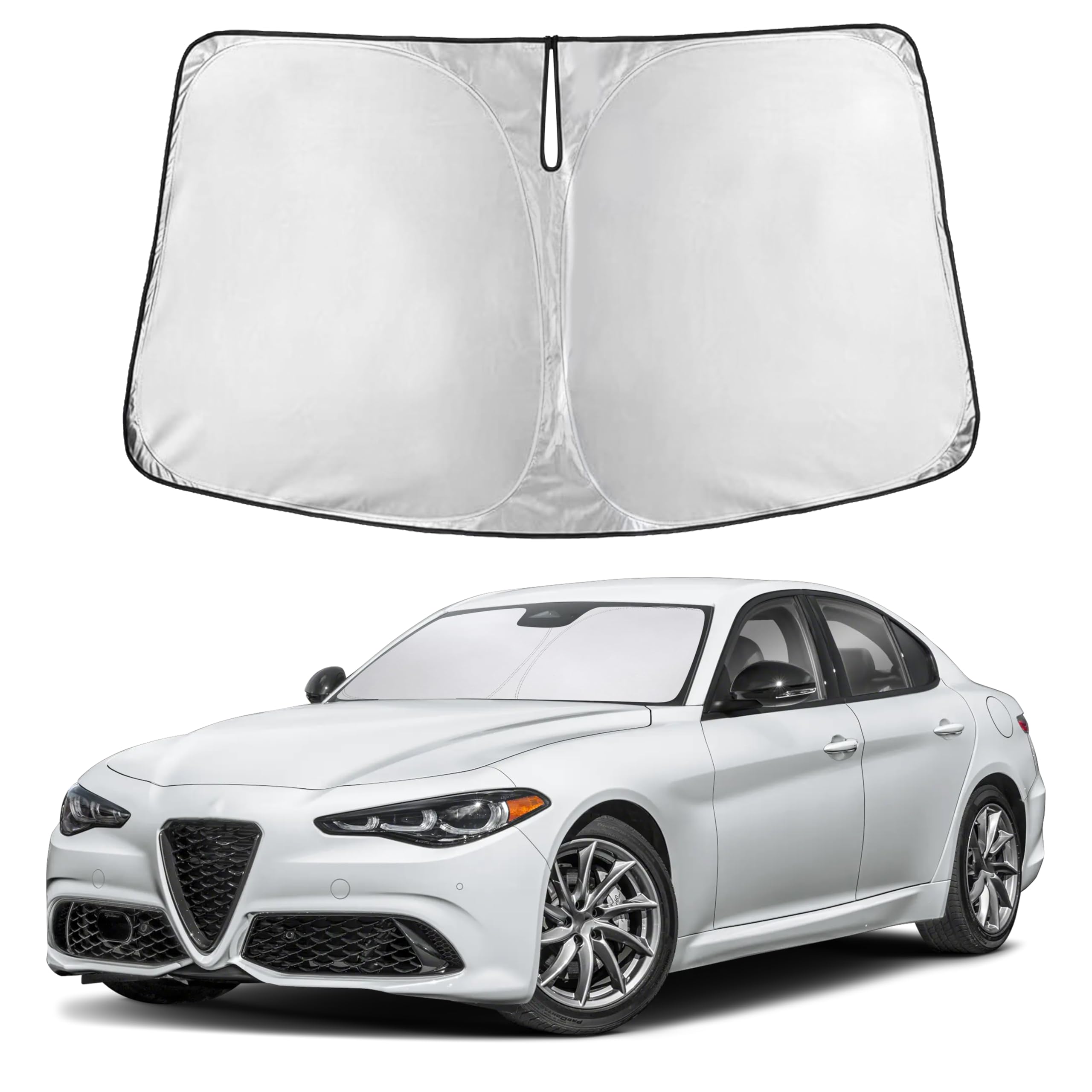 Reflective RV Windshield Sunshade for UV & Heat Protection