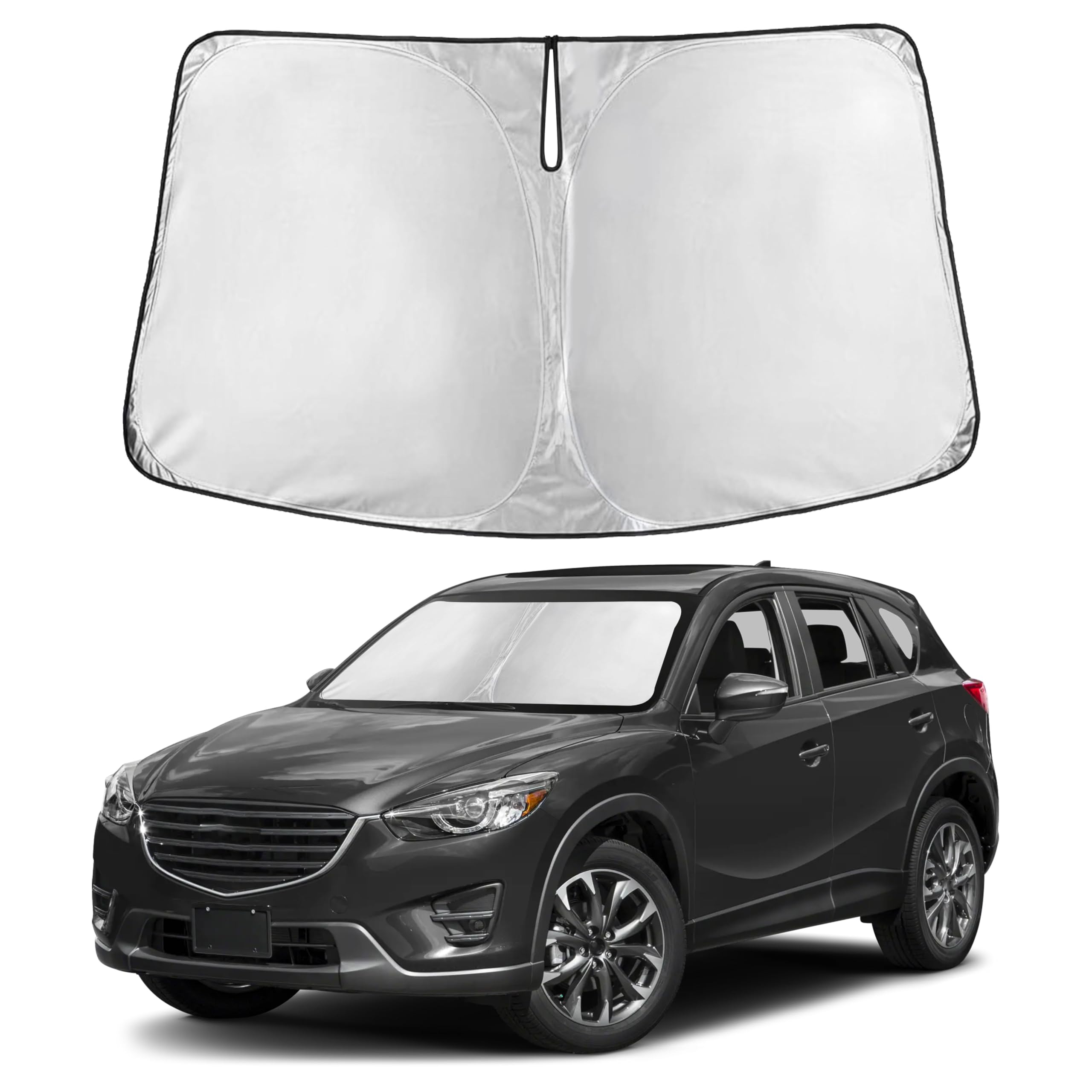 Front Windshield Sun Shade & Car Window Sun Visor