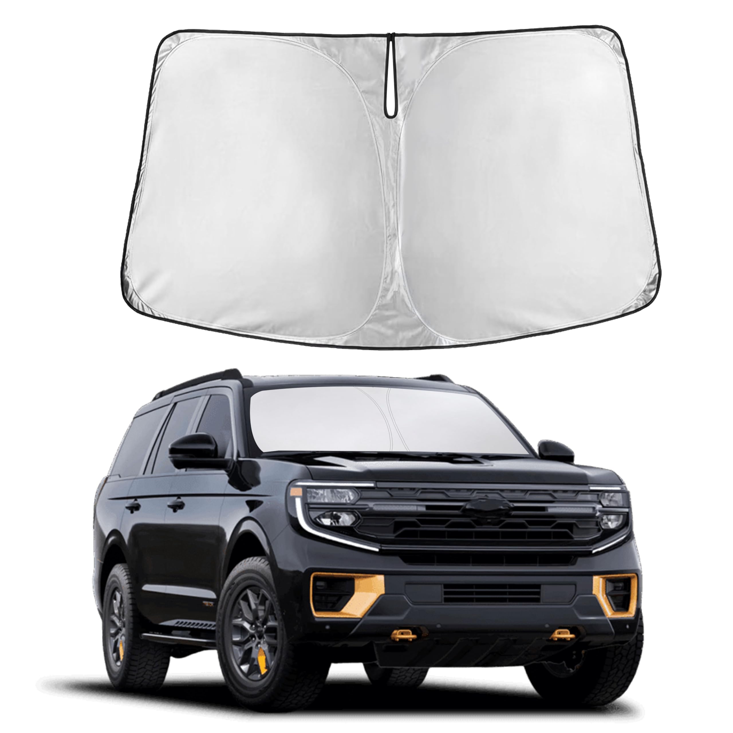 Front Windshield Sun Shade & Car Window Sun Visor