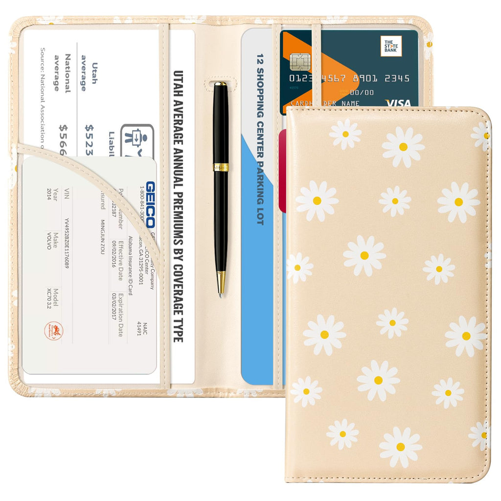 Car Registration & Insurance Holder for Glove Box Storage