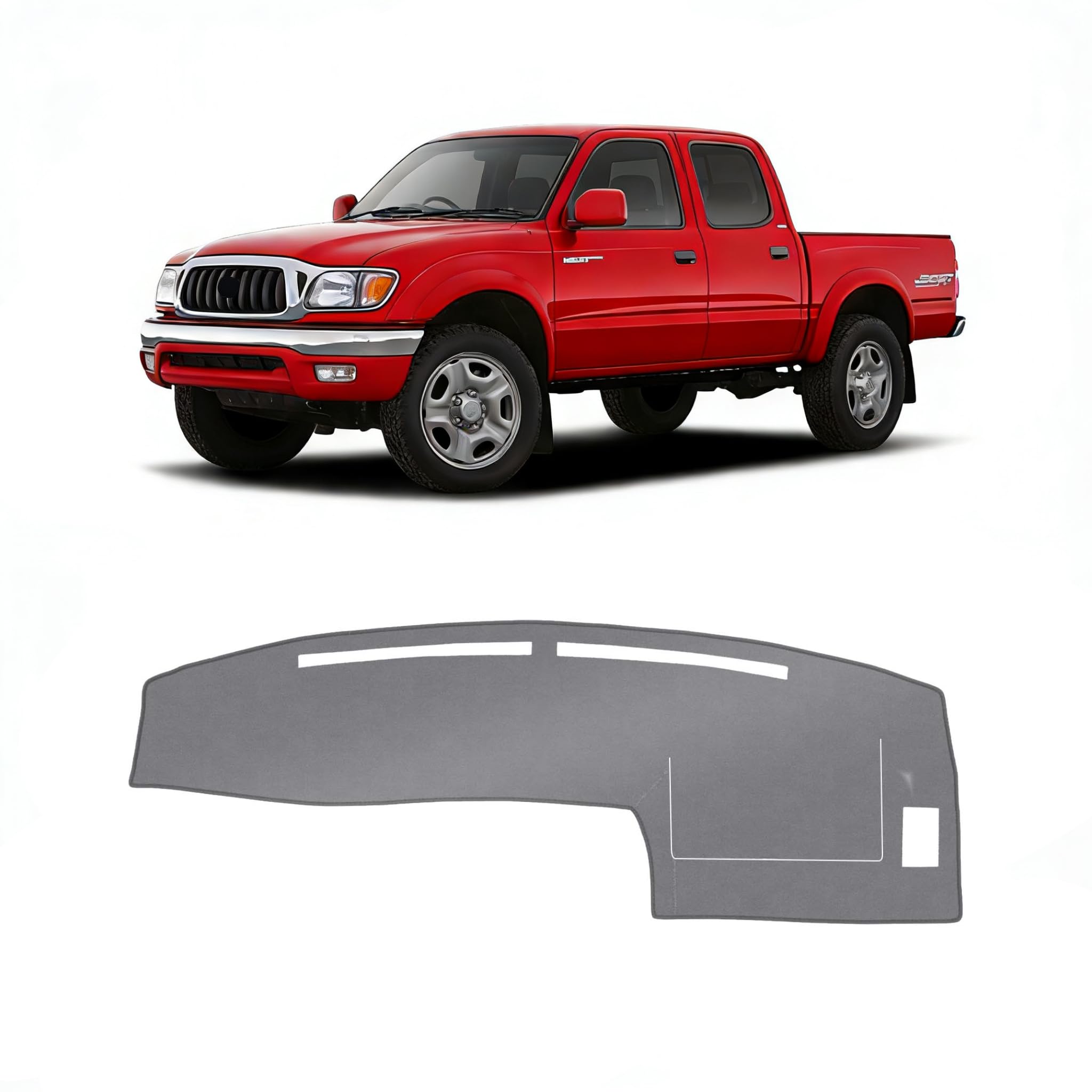Gray & Black Non-Slip Dashboard Cover for Left-Hand Drive
