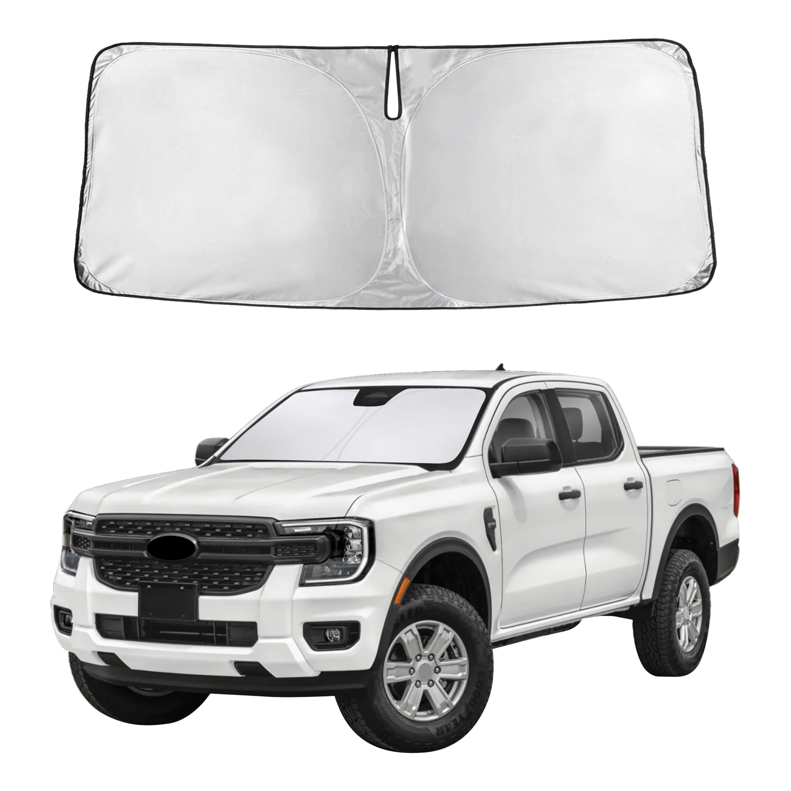 Front Windshield Sun Shade & Car Window Sun Visor