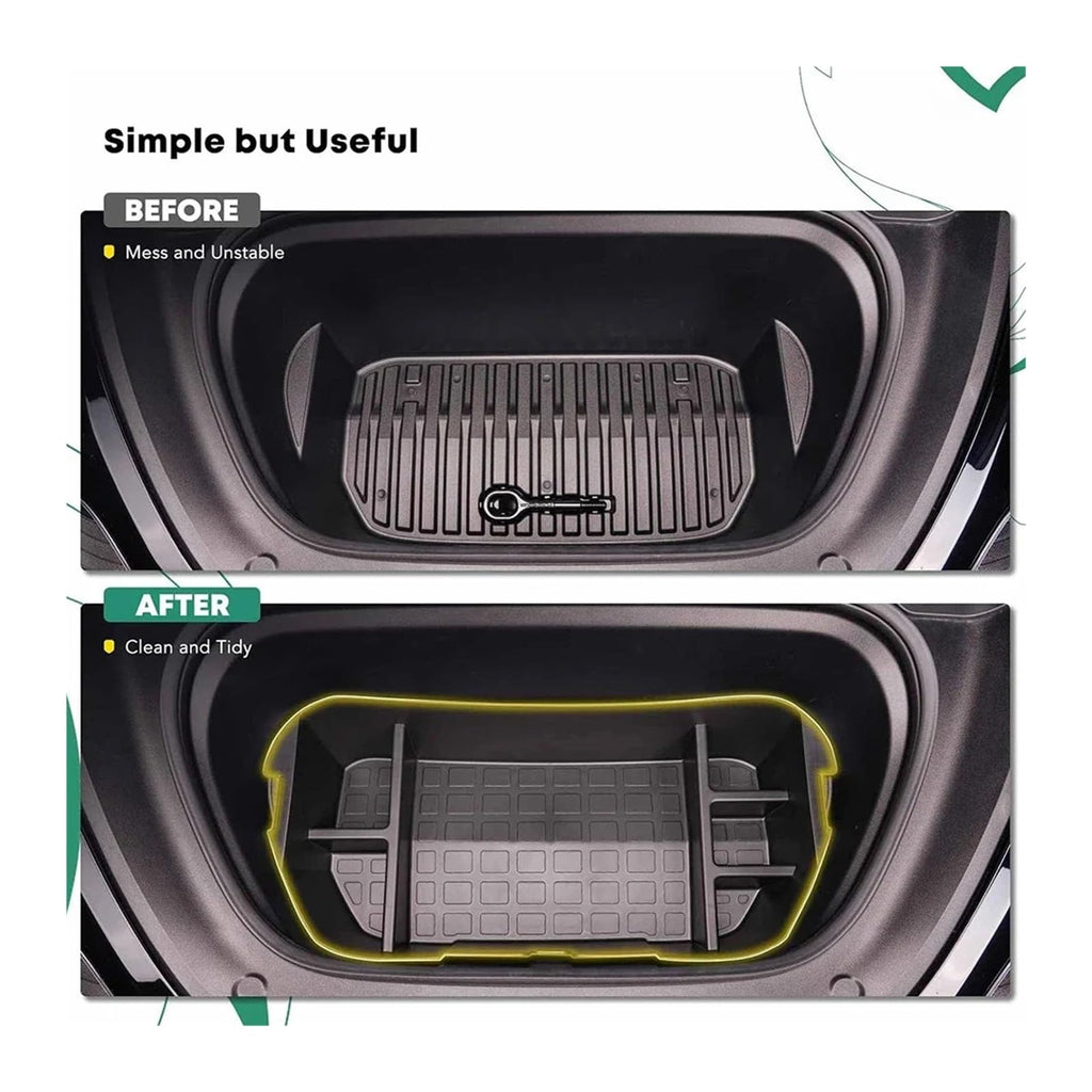Rear Trunk Storage Organizer Bins for Tesla Model Y 2020–2024