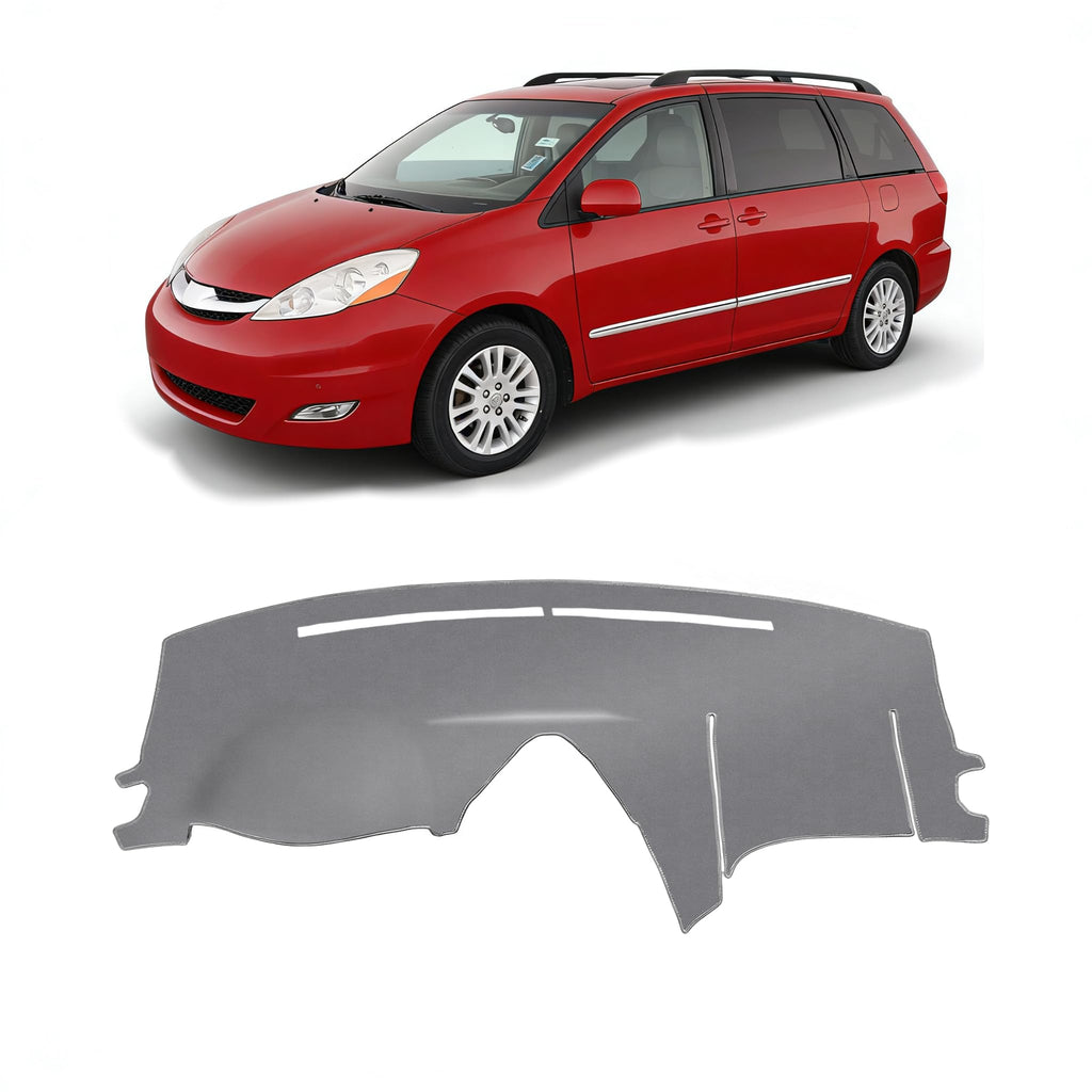 Gray & Black Non-Slip Dashboard Cover for Left-Hand Drive