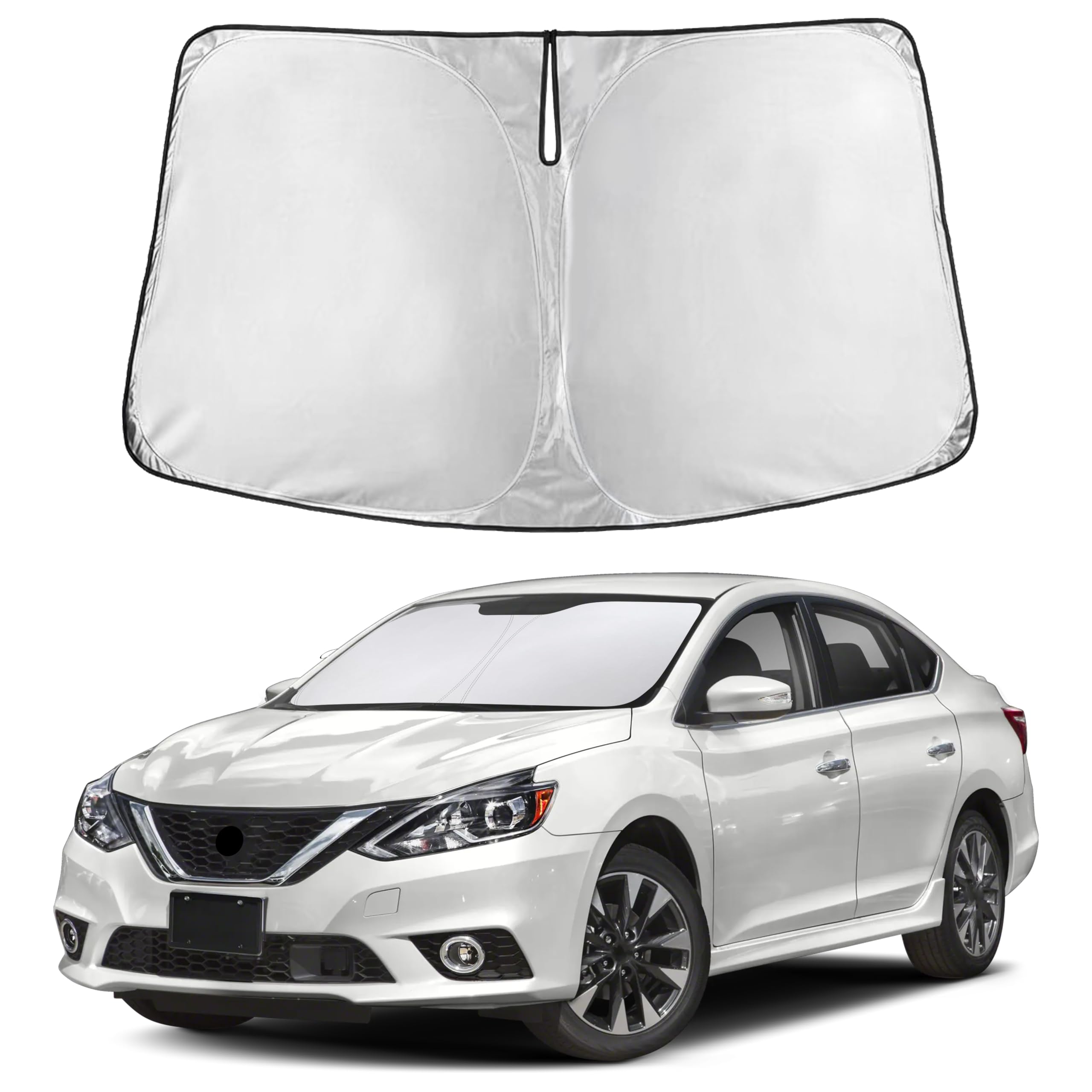 Front Windshield Sun Shade & Car Window Sun Visor