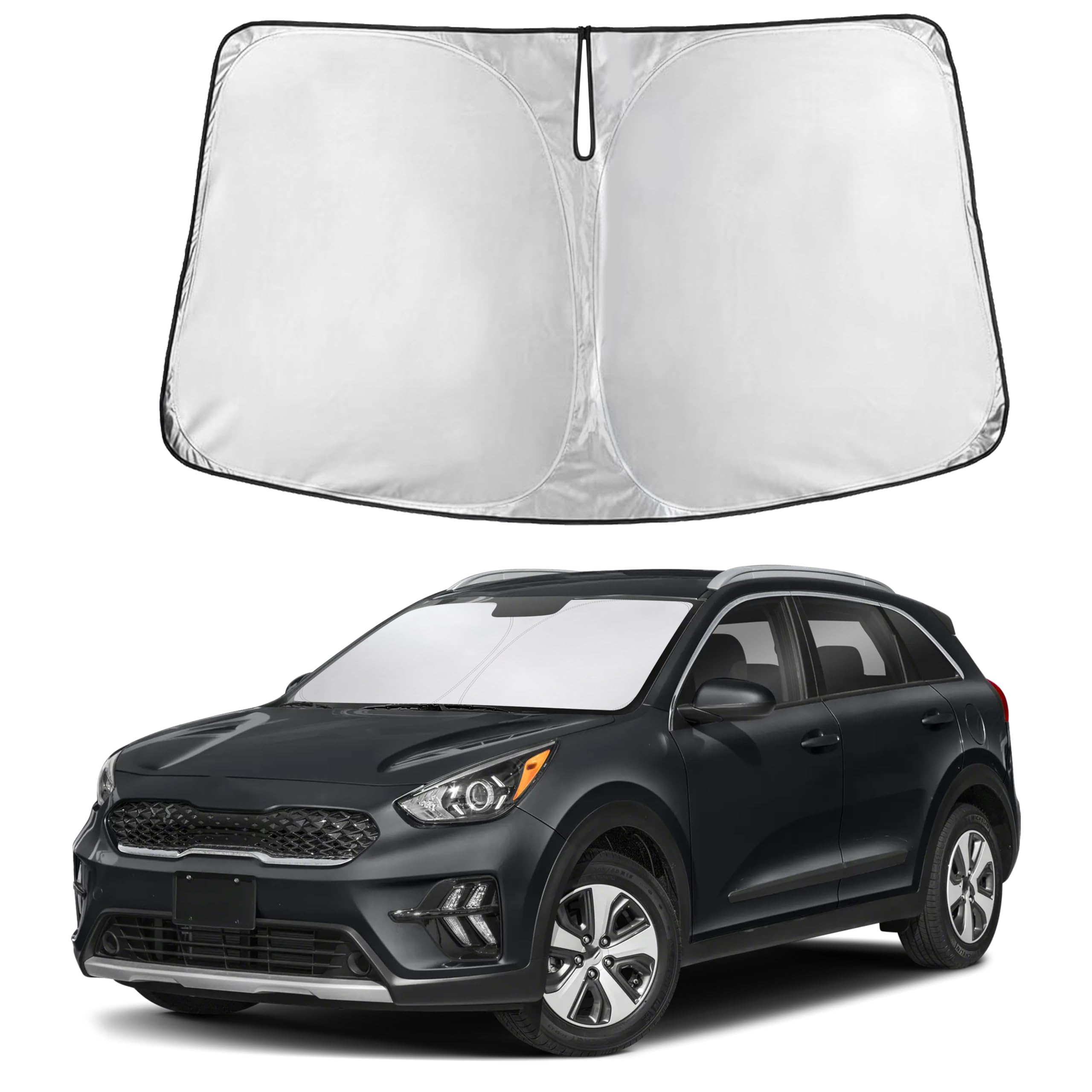 Front Windshield Sun Shade & Car Window Sun Visor