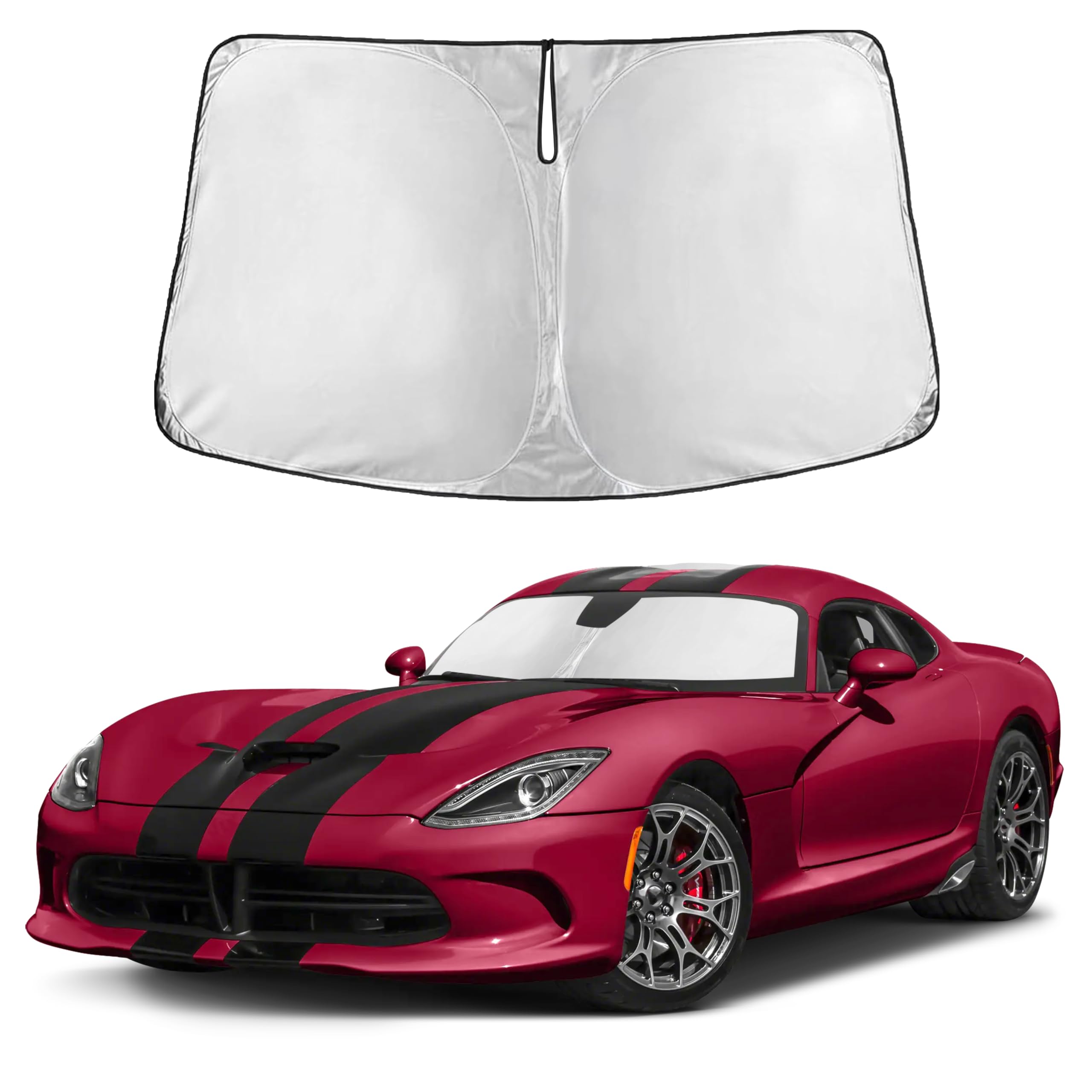 Reflective RV Windshield Sunshade for UV & Heat Protection