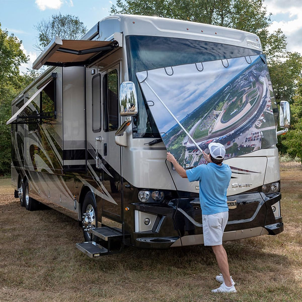 Magnetic RV Windshield Sun Shade for Heat Reduction