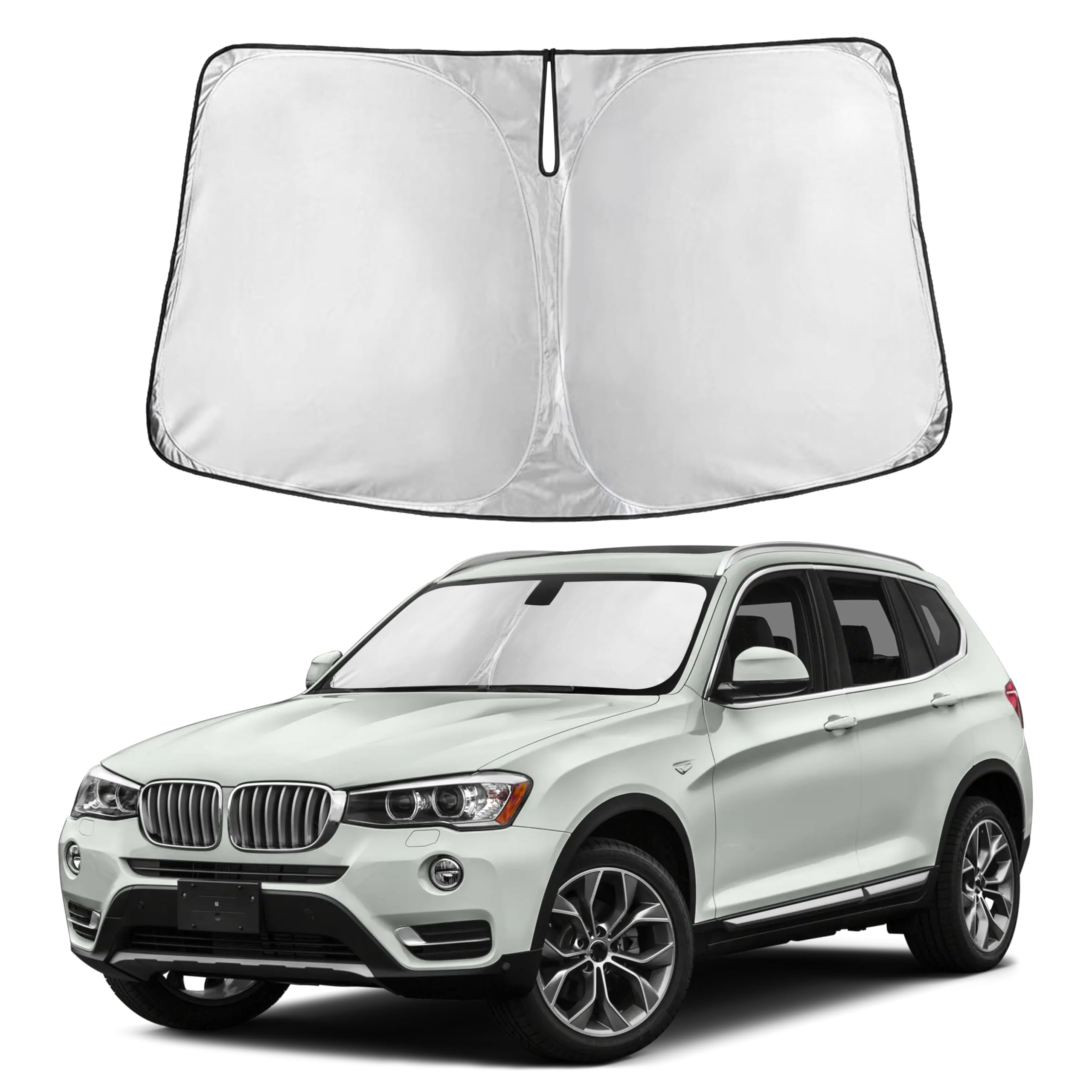 Front Windshield Sun Shade & Car Window Sun Visor