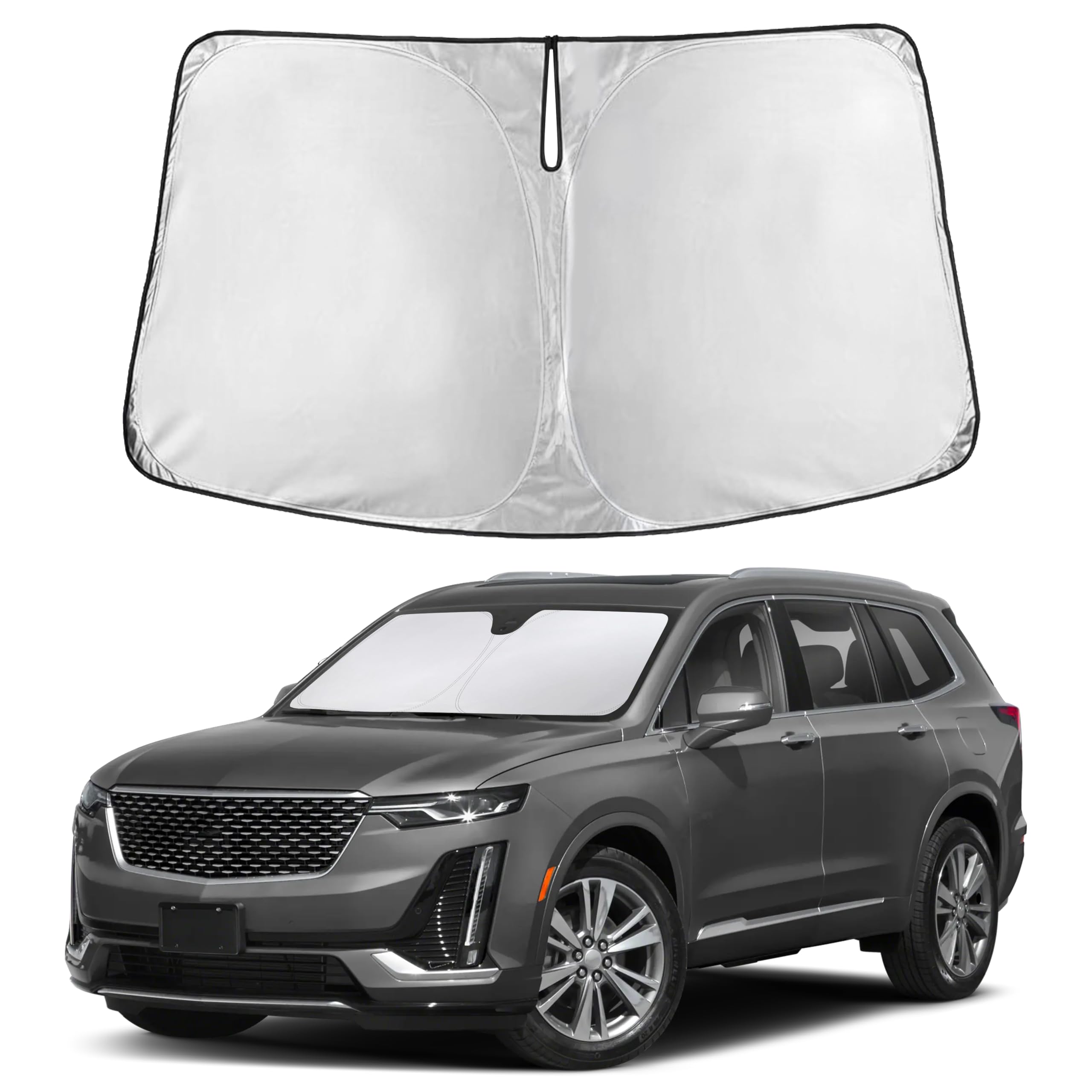 Reflective RV Windshield Sunshade for UV & Heat Protection