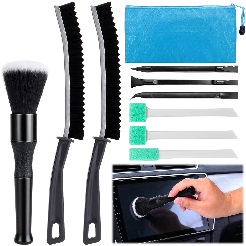 10-Piece Car Interior Detailing Brush & Cleaning Kit