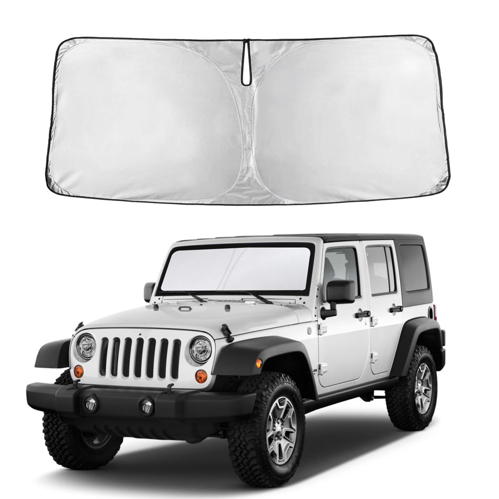 Front Windshield Sun Shade & Car Window Sun Visor