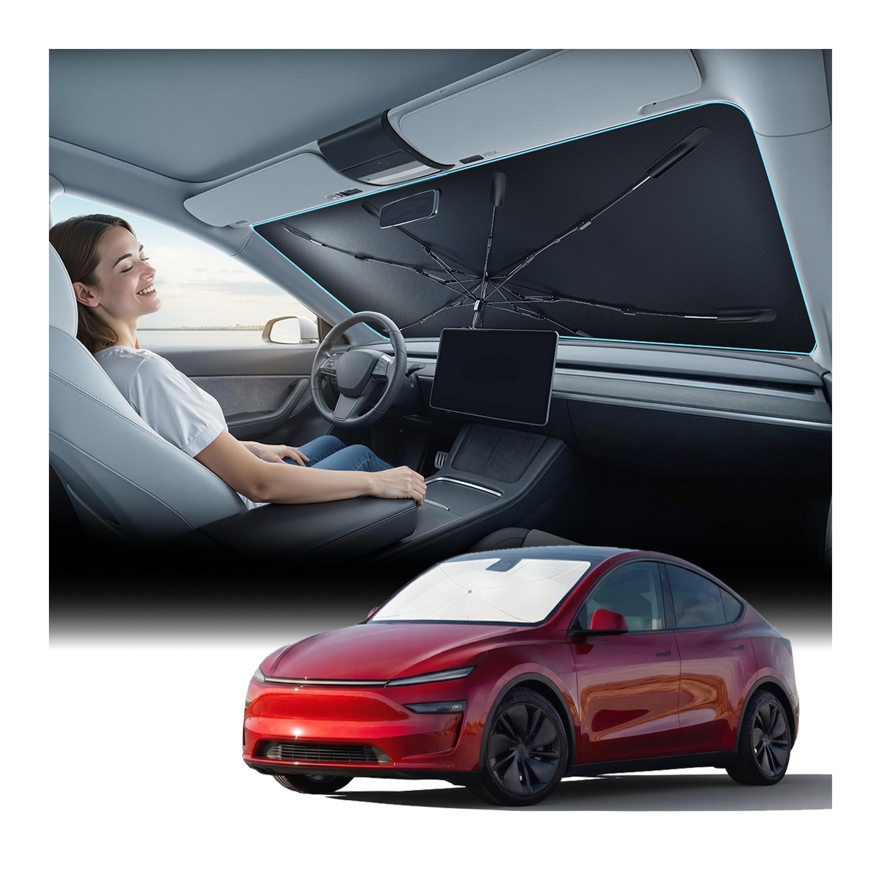 Foldable Windshield Sun Shade Umbrella for Cars