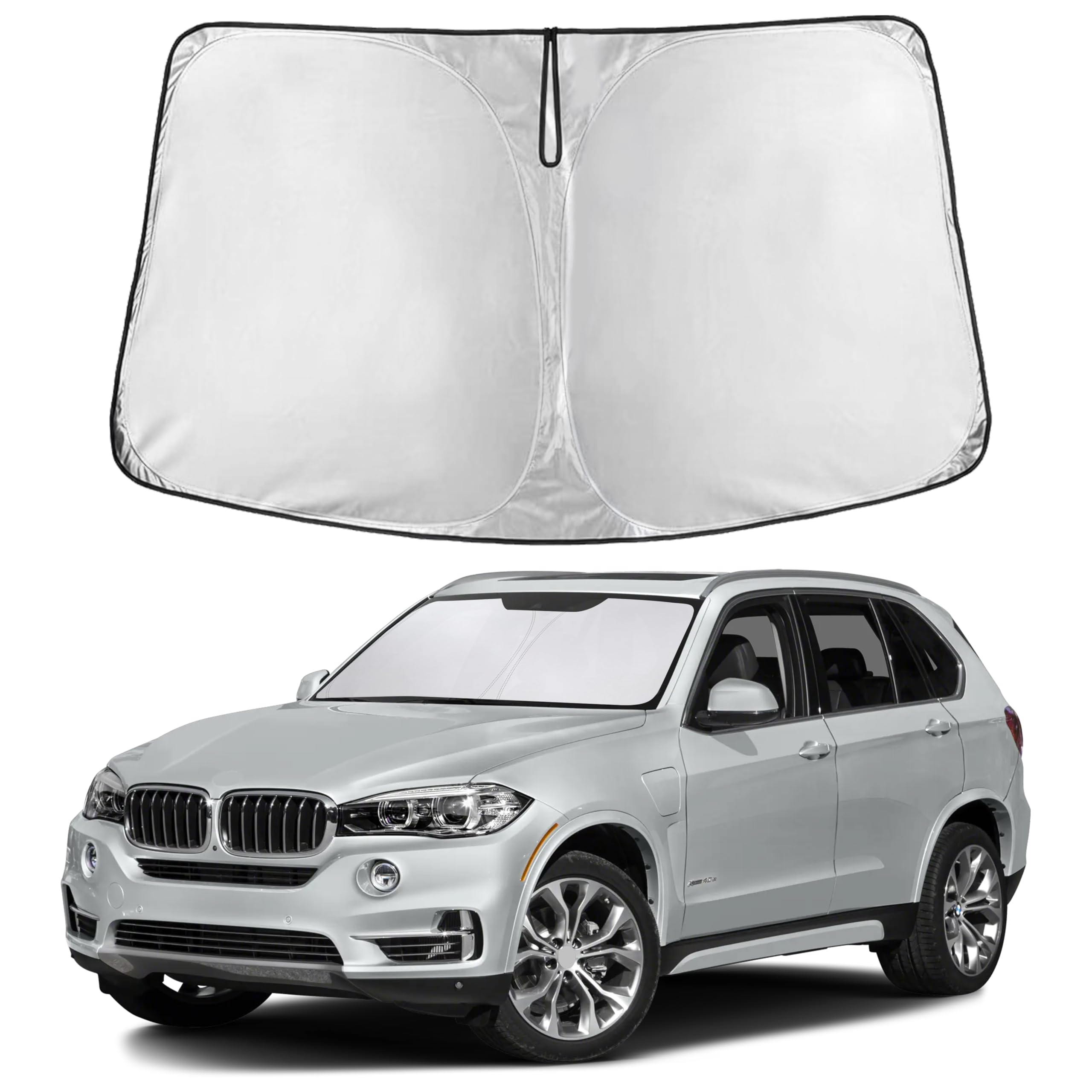 Reflective RV Windshield Sunshade for UV & Heat Protection