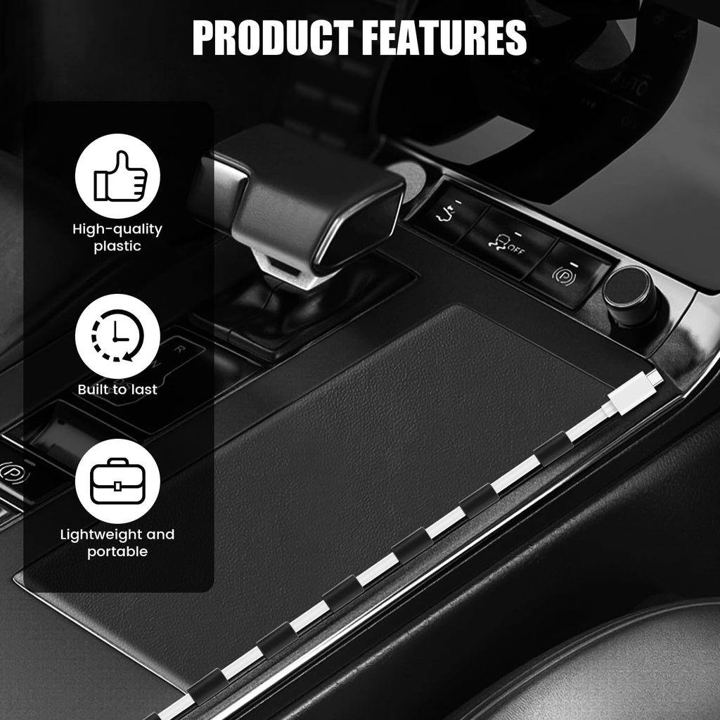 12-Piece Car Cable Management Clips for USB & Dash Cams