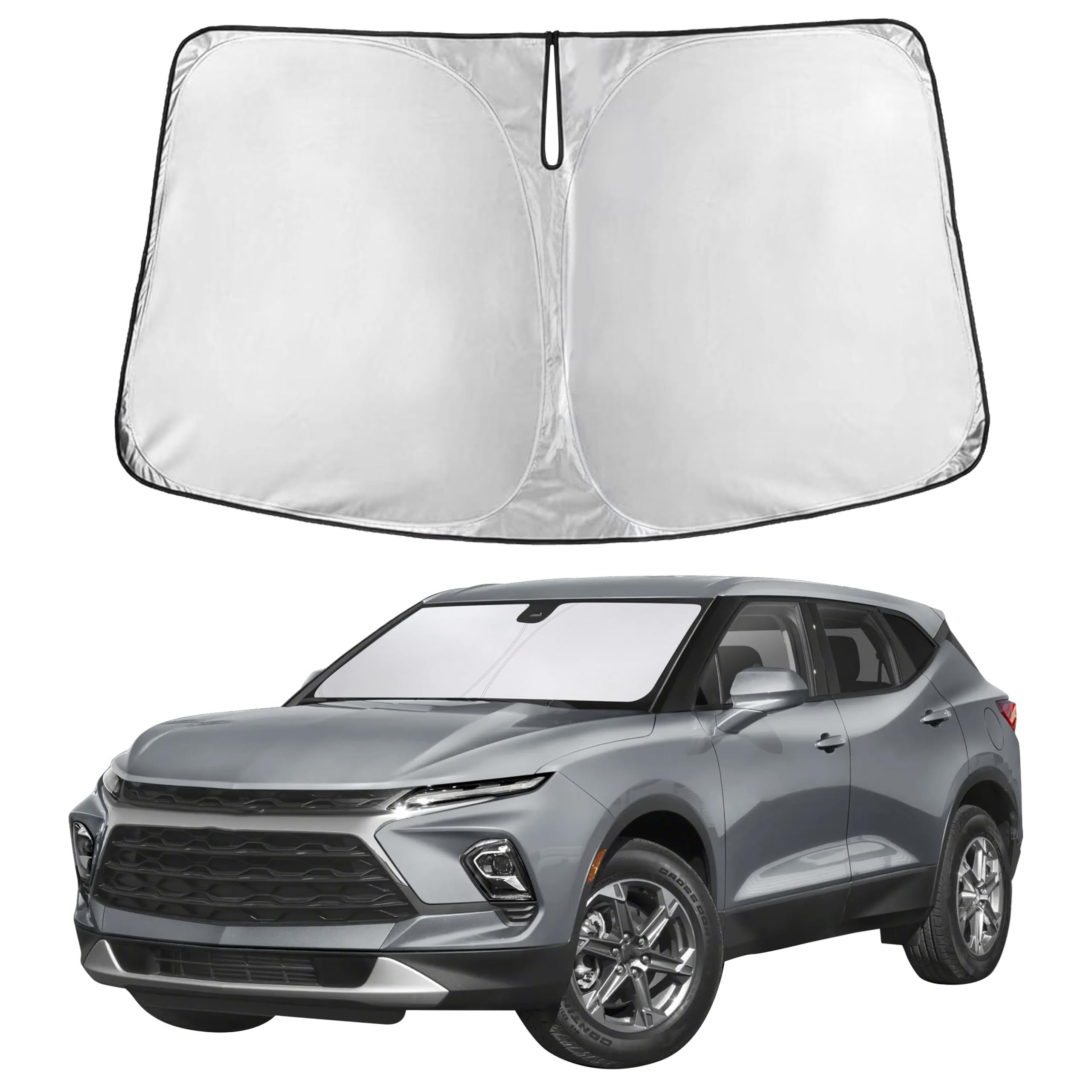 Front Windshield Sun Shade & Car Window Sun Visor