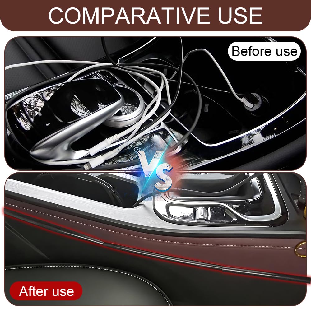 4-Piece Car Cable Management Covers for USB & Audio Wires