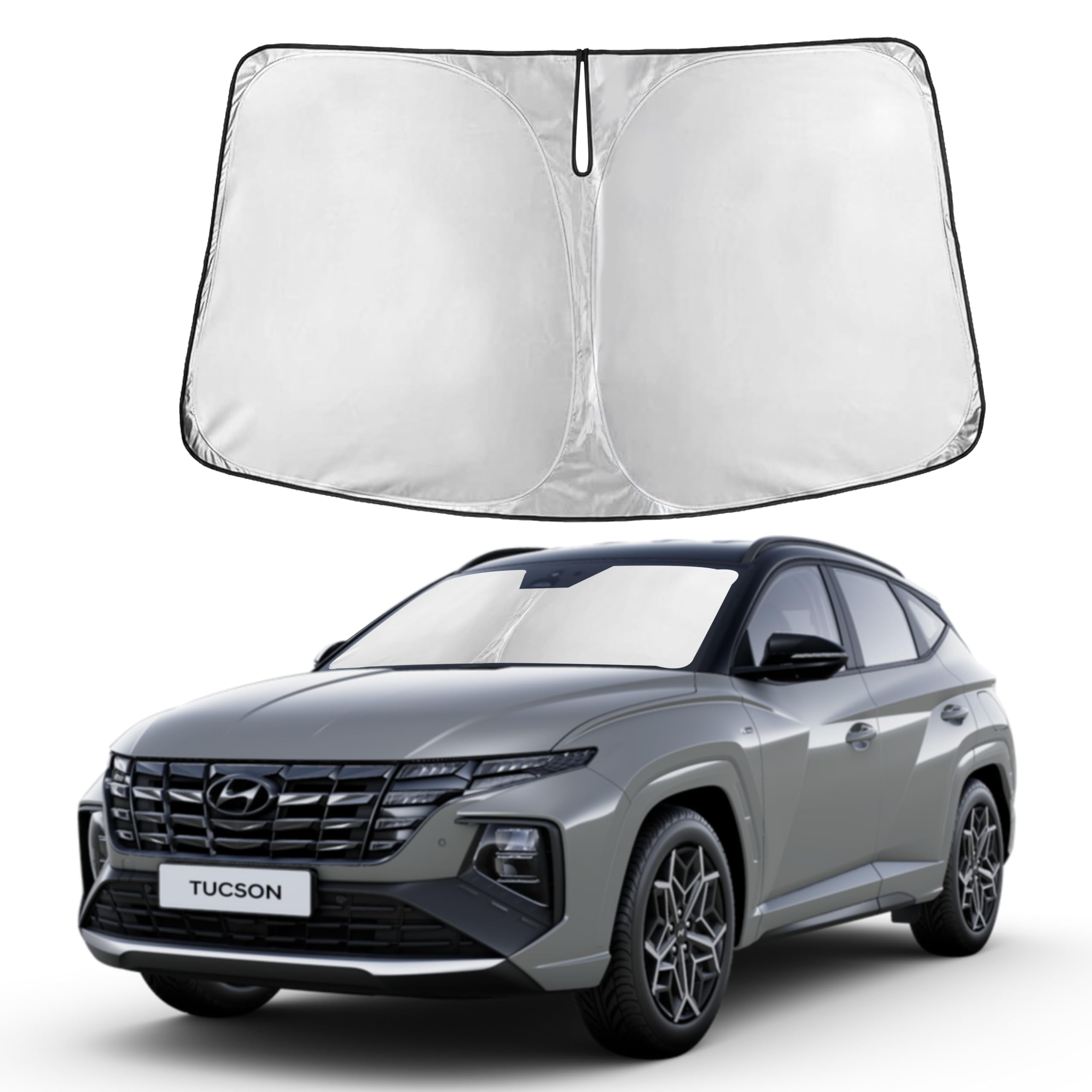 Front Windshield Sun Shade & Car Window Sun Visor
