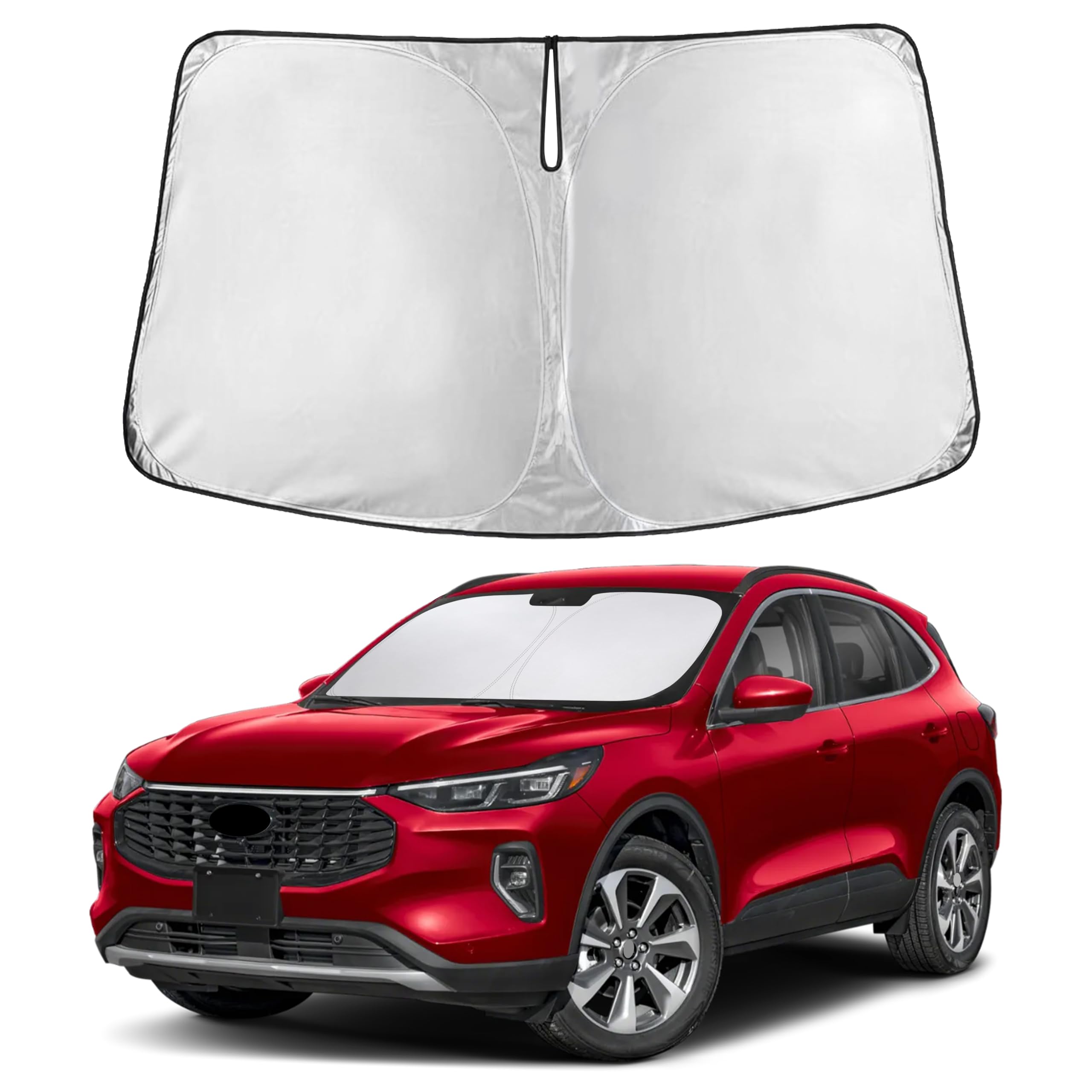 Front Windshield Sun Shade & Car Window Sun Visor