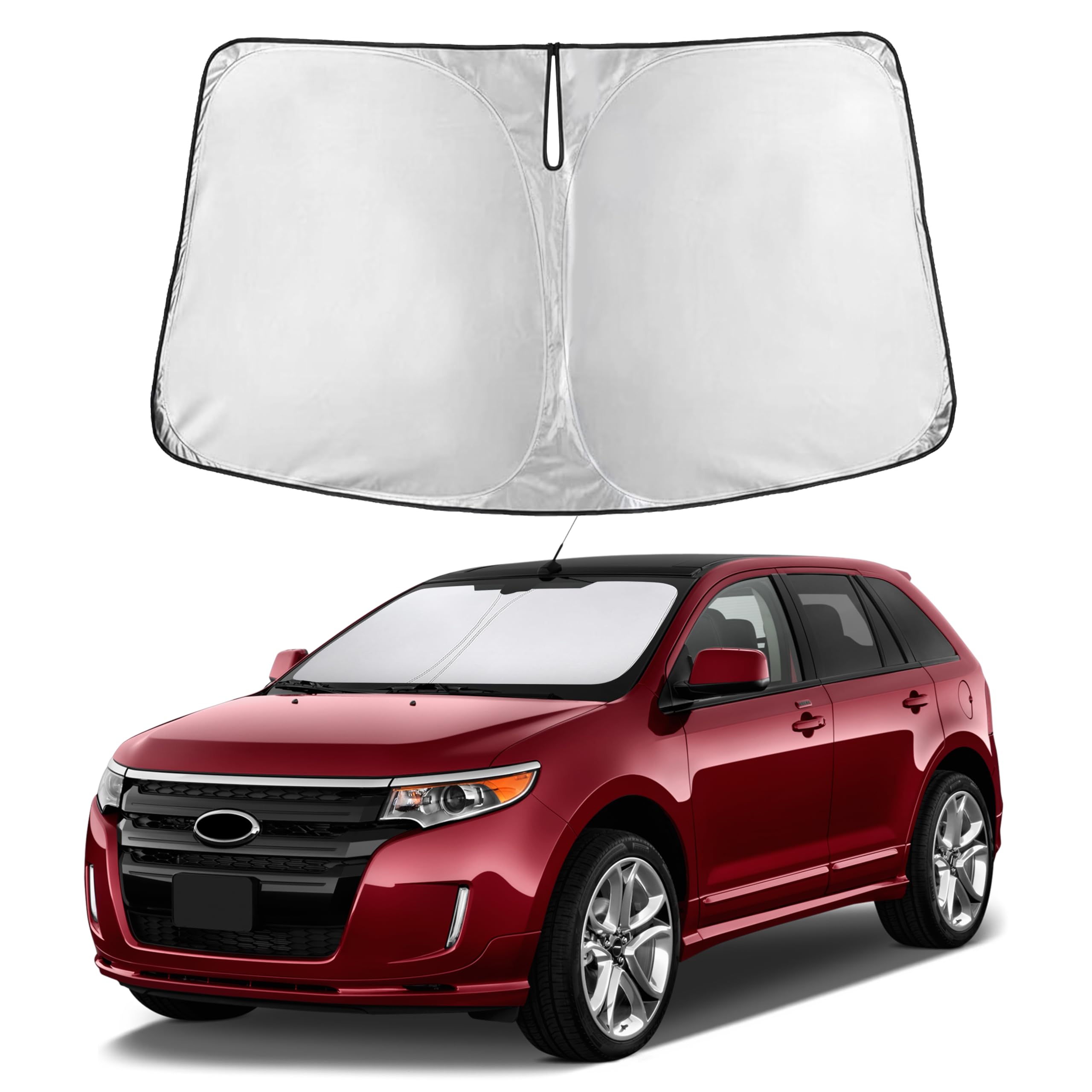 Front Windshield Sun Shade & Car Window Sun Visor