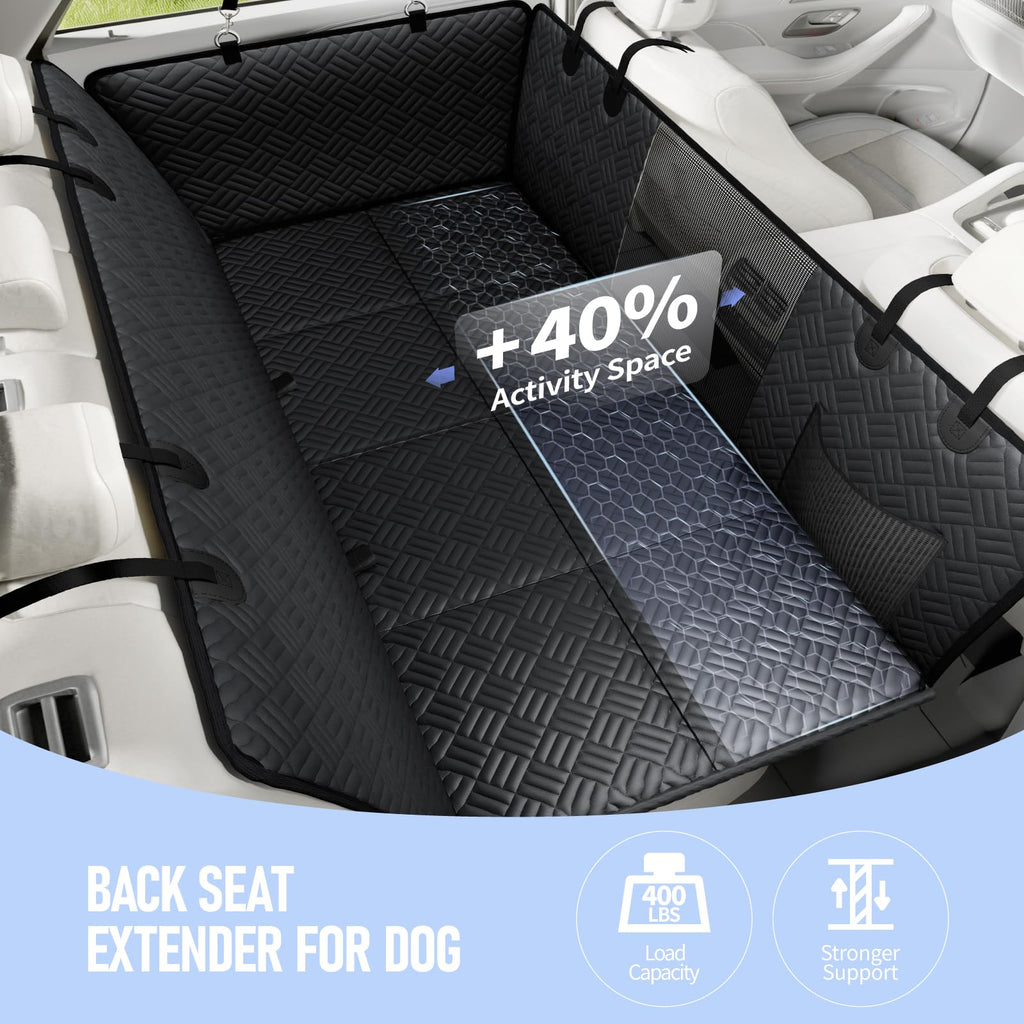 Hard-Bottom Dog Car Seat Cover & Back Seat Extender