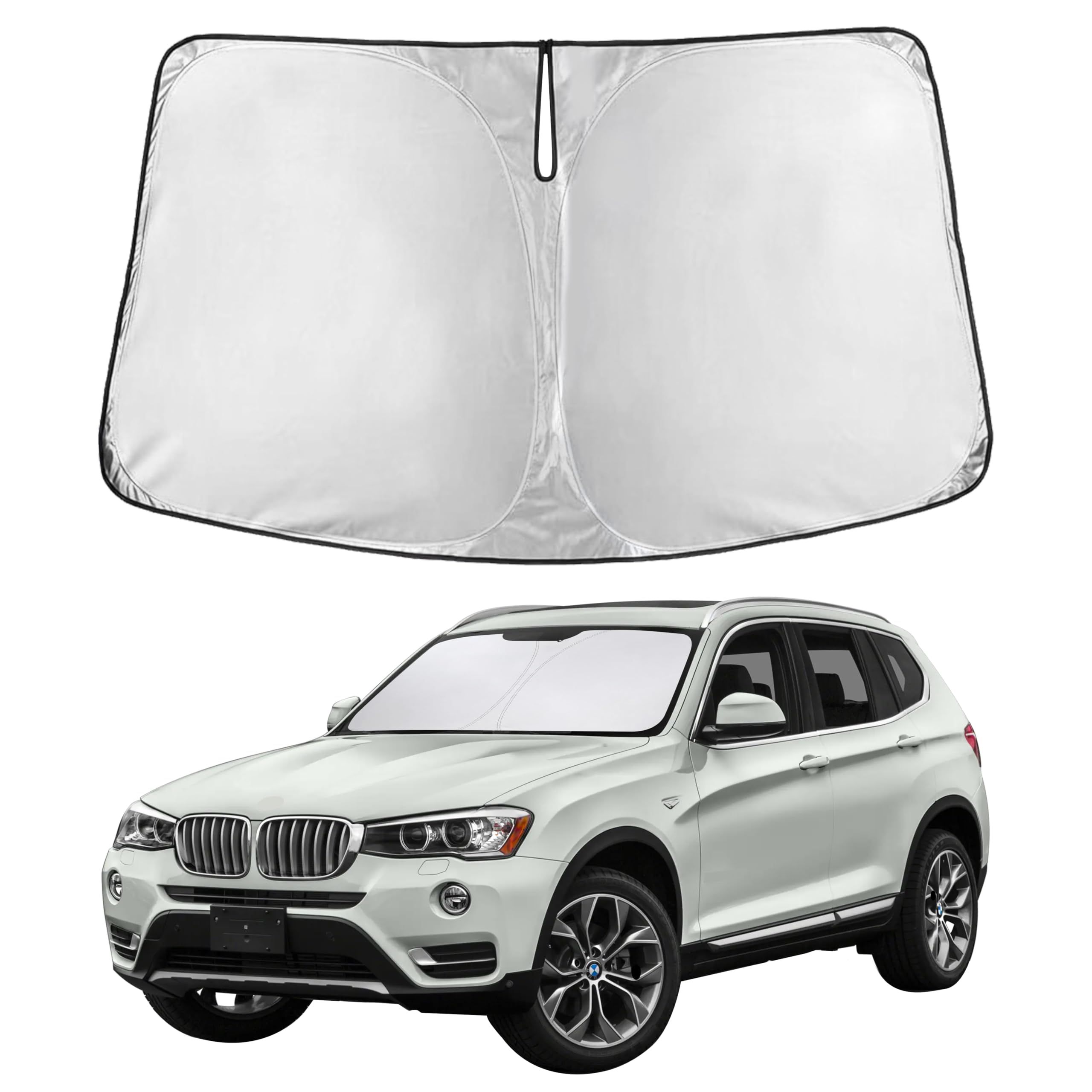 Reflective RV Windshield Sunshade for UV & Heat Protection