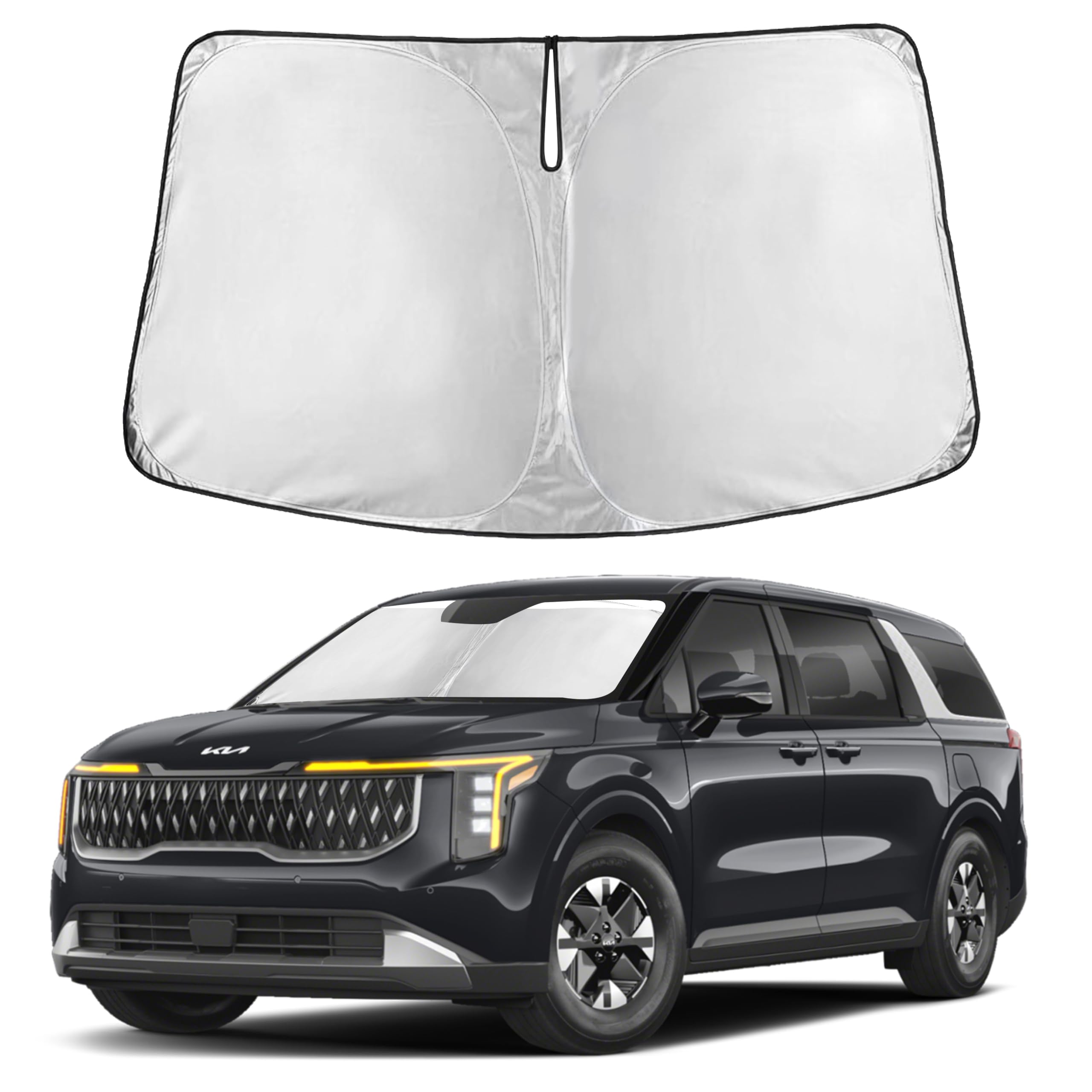 Front Windshield Sun Shade & Car Window Sun Visor