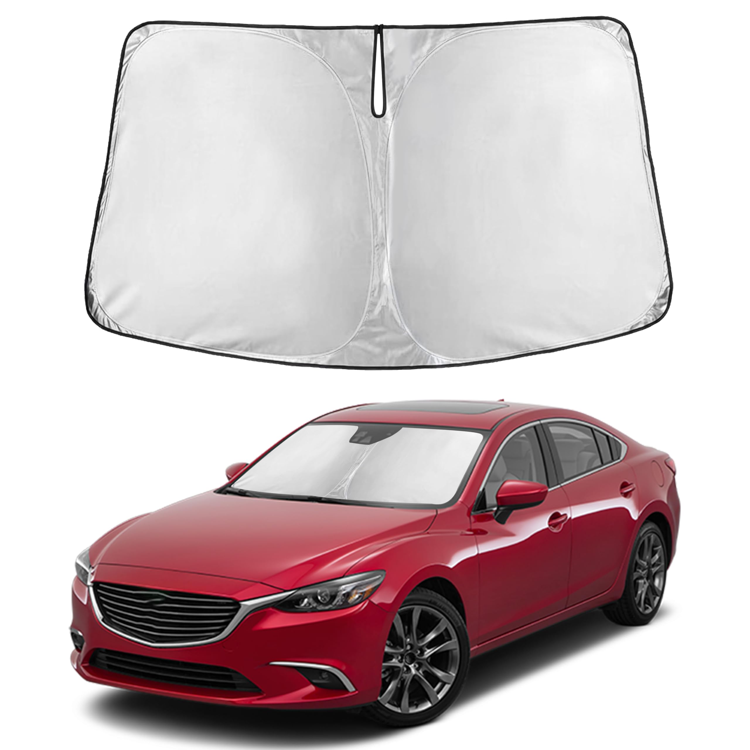 Front Windshield Sun Shade & Car Window Sun Visor