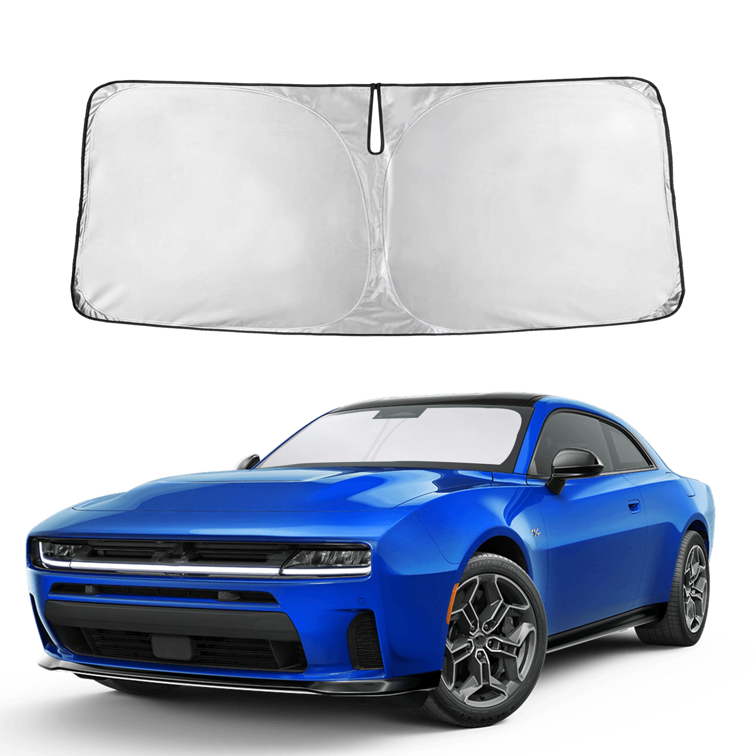Front Windshield Sun Shade & Car Window Sun Visor