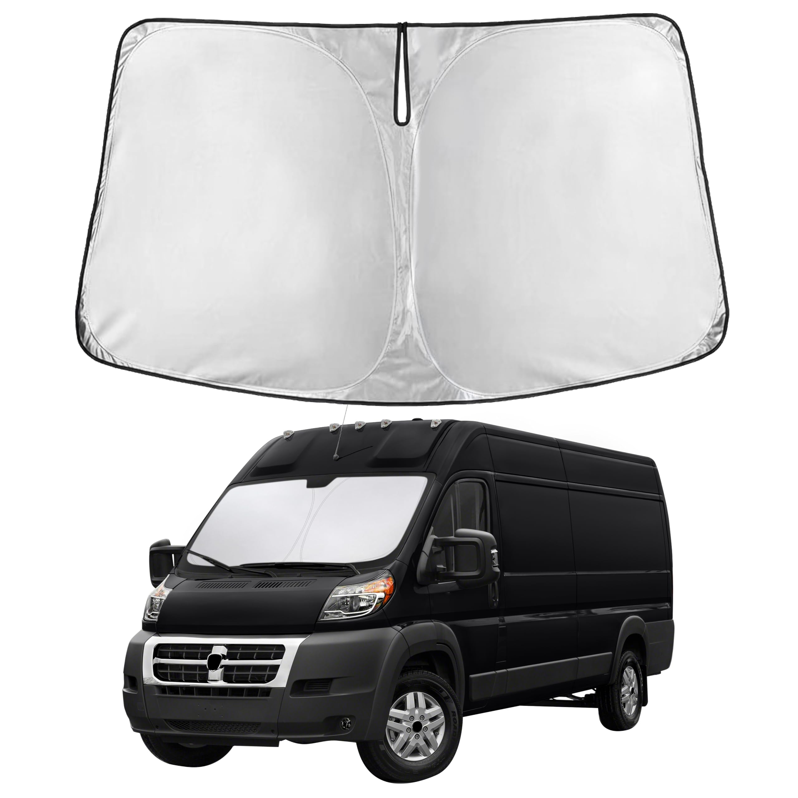 Front Windshield Sun Shade & Car Window Sun Visor