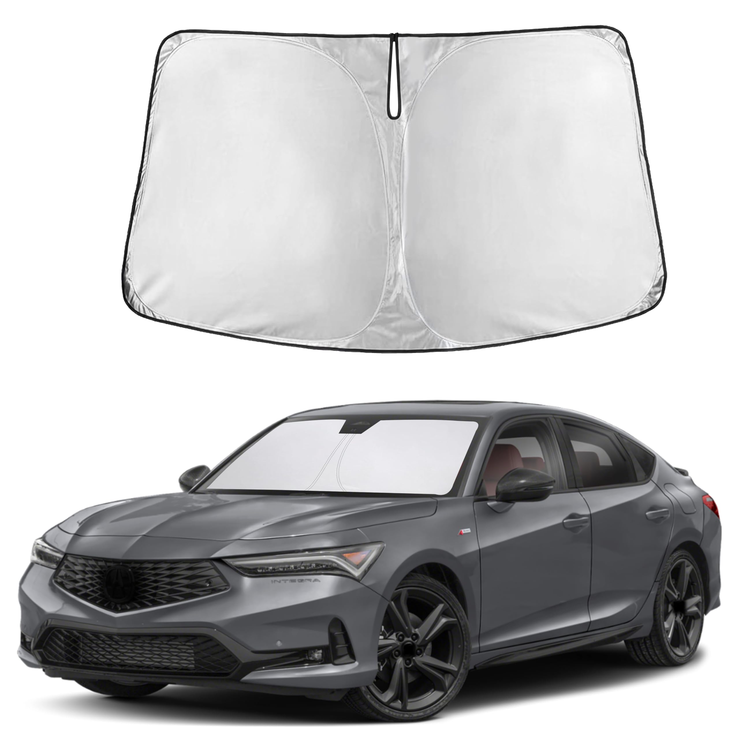 Front Windshield Sun Shade & Car Window Sun Visor