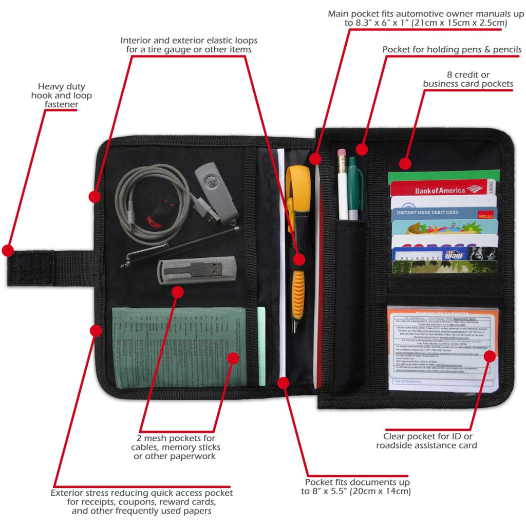 Universal Glove Box Organizer for Car Interior Storage