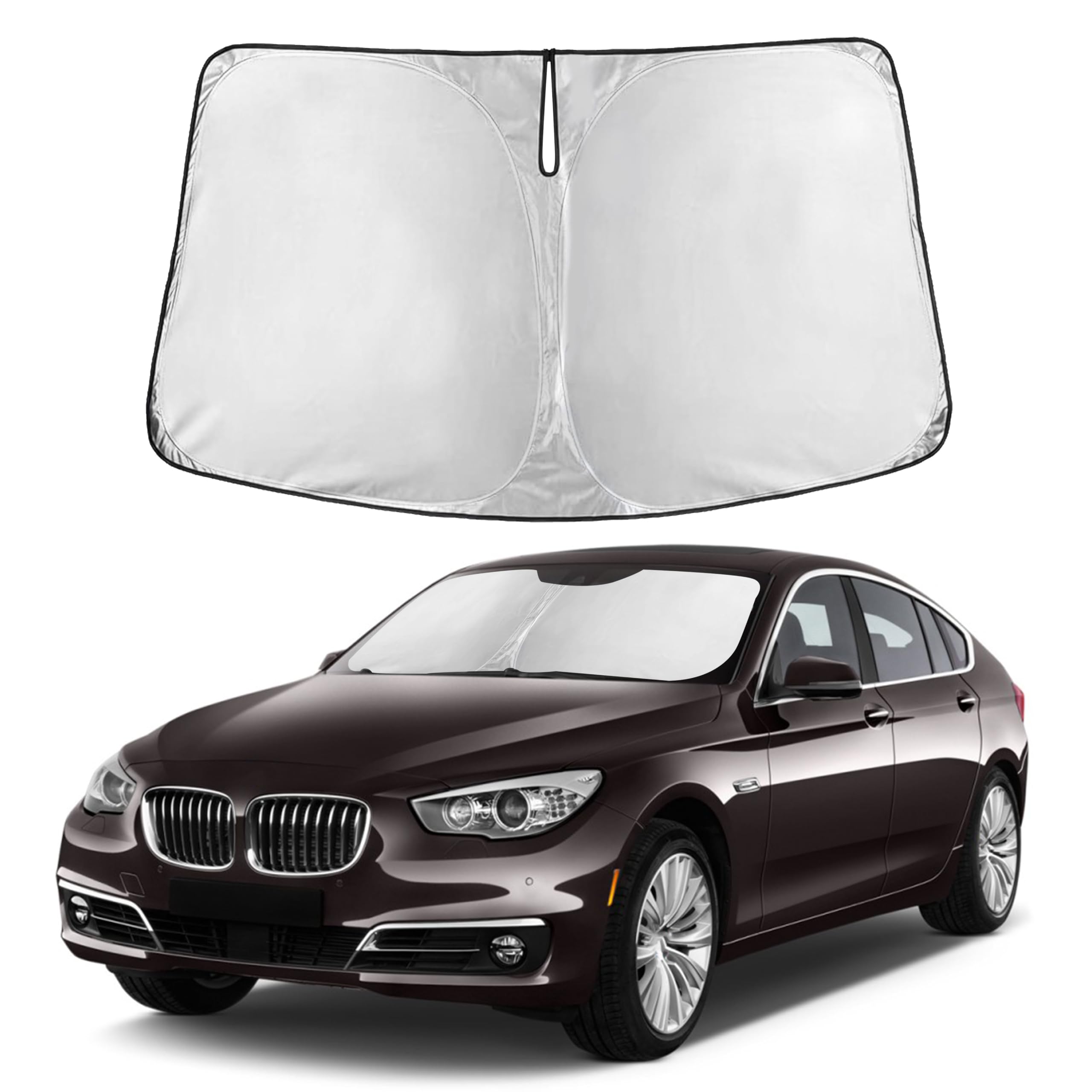 Front Windshield Sun Shade & Car Window Sun Visor