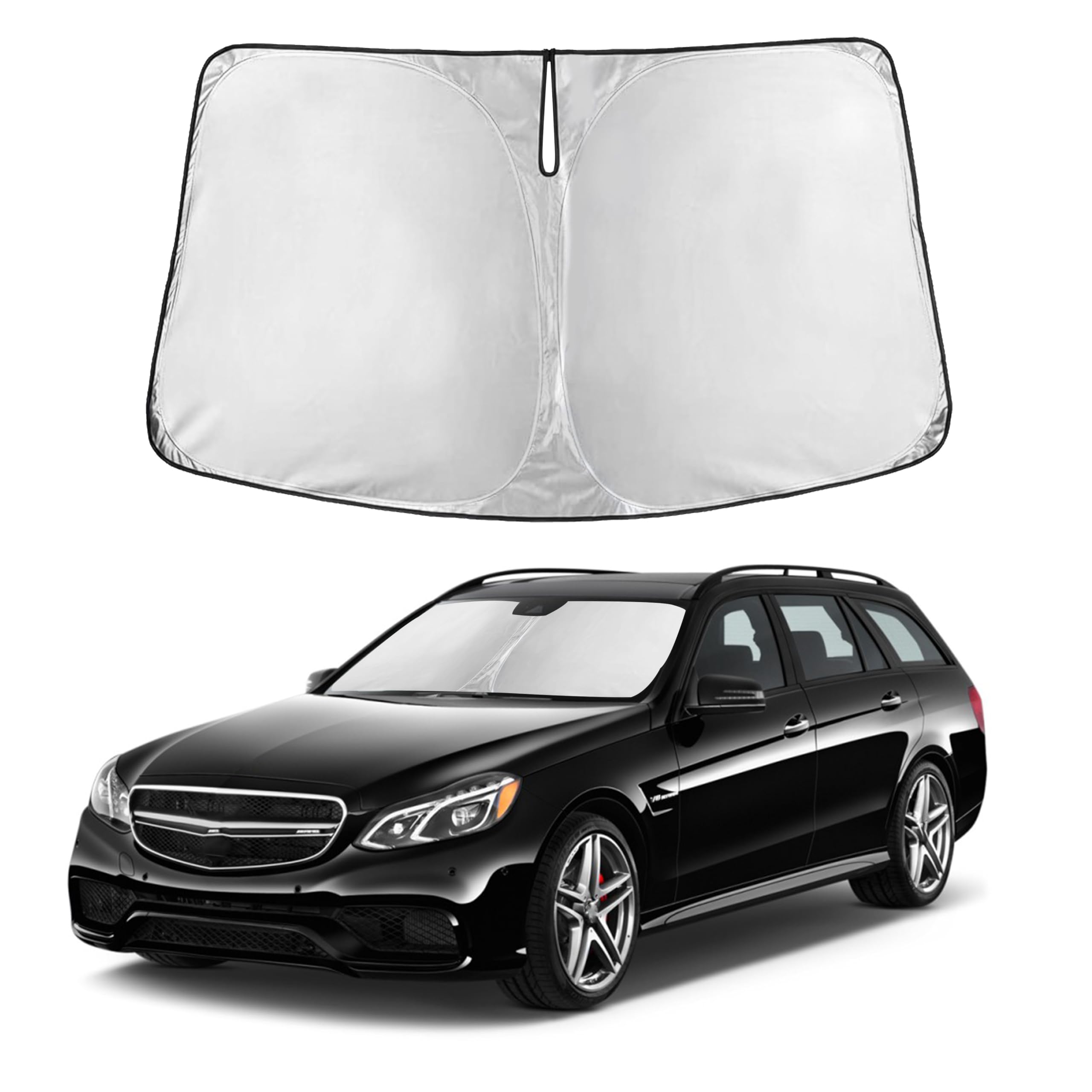 Front Windshield Sun Shade & Car Window Sun Visor