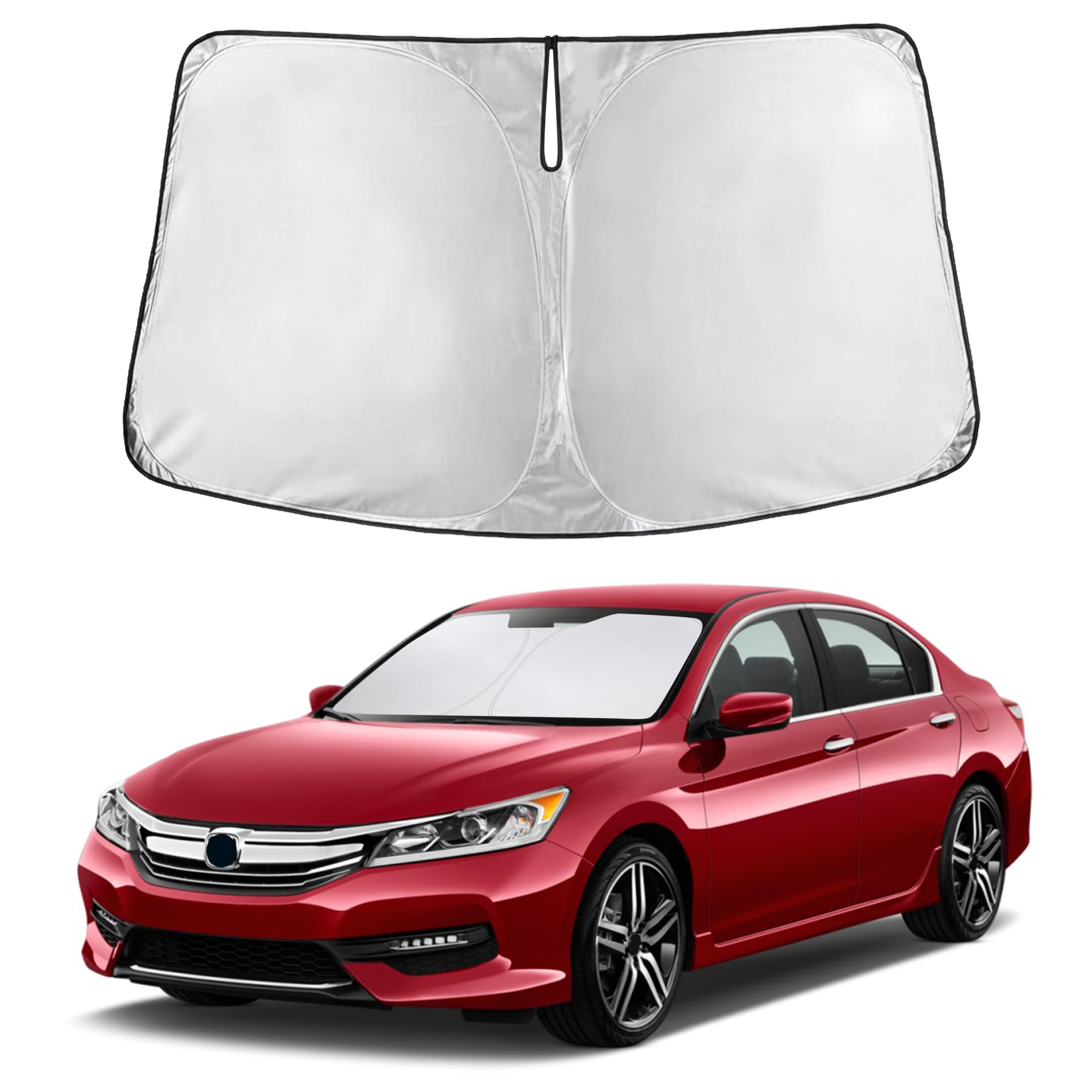 Front Windshield Sun Shade & Car Window Sun Visor