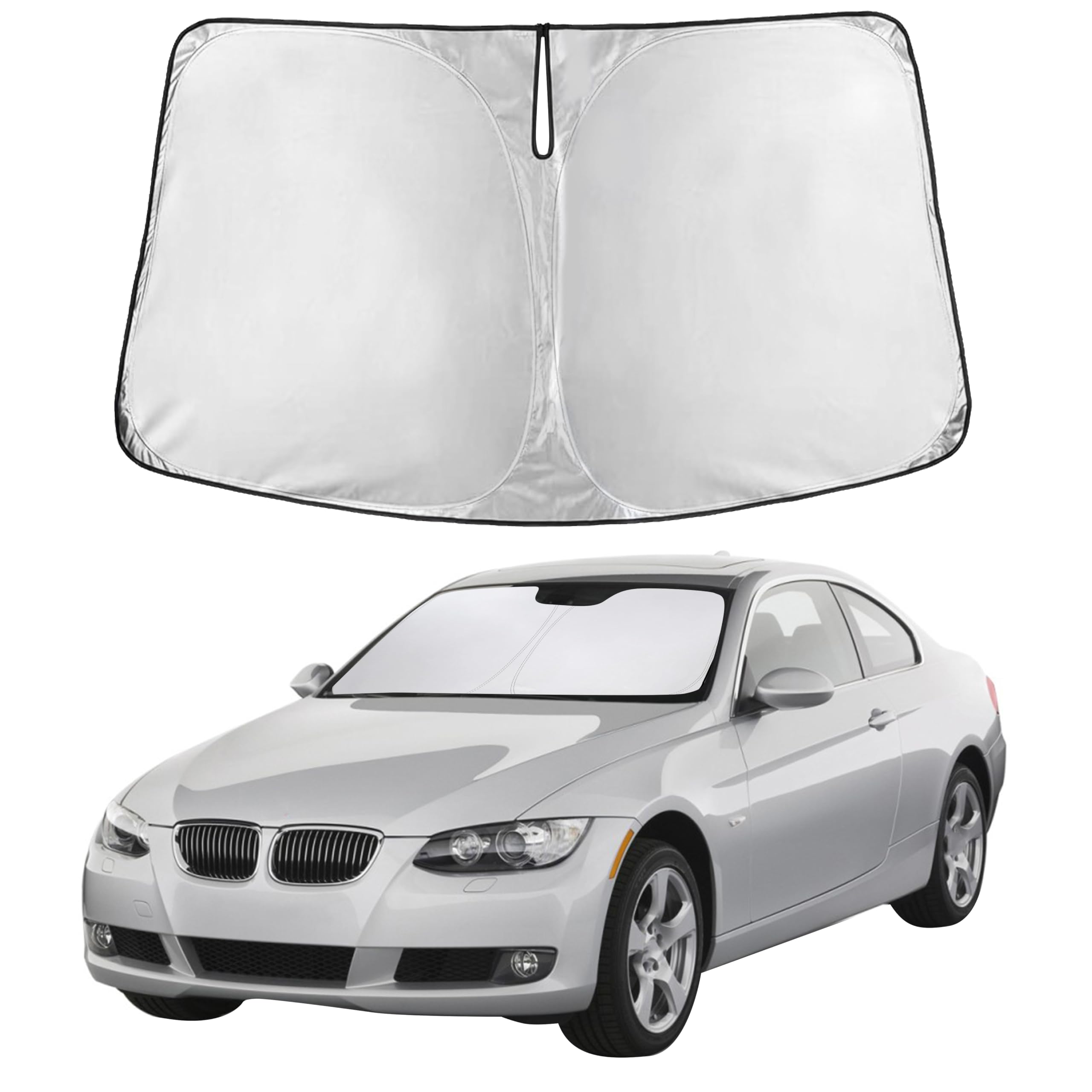 Front Windshield Sun Shade & Car Window Sun Visor