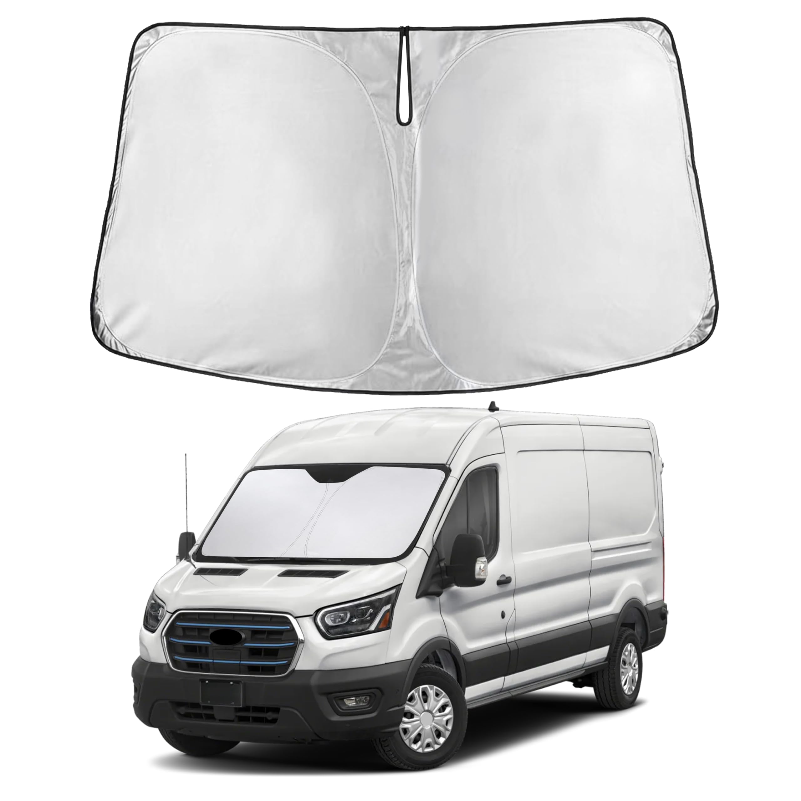 Front Windshield Sun Shade & Car Window Sun Visor
