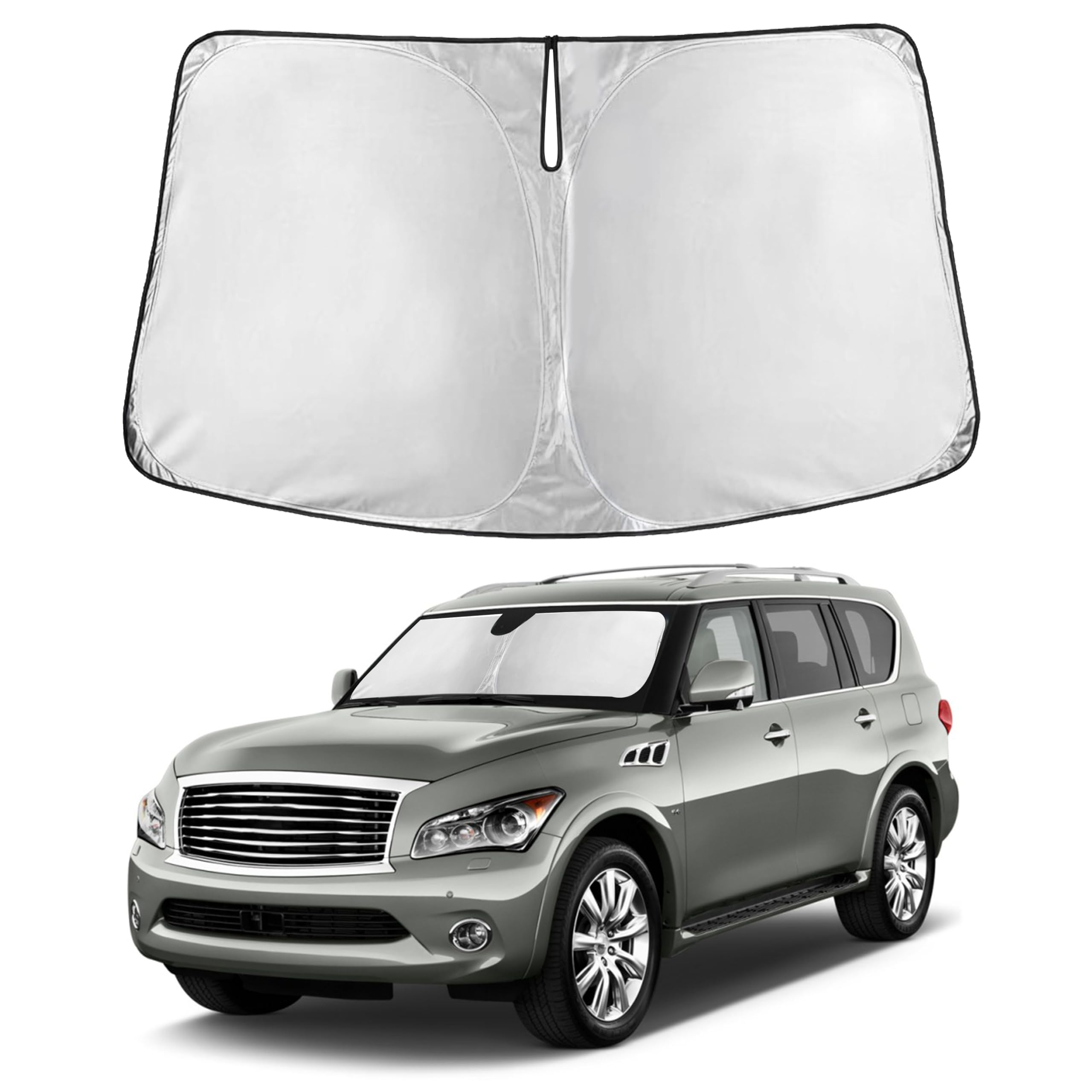Front Windshield Sun Shade & Car Window Sun Visor