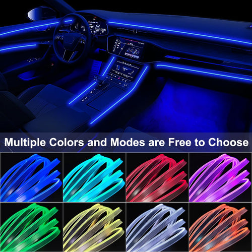 5-in-1 App-Controlled LED Strip Lights for Car Interiors